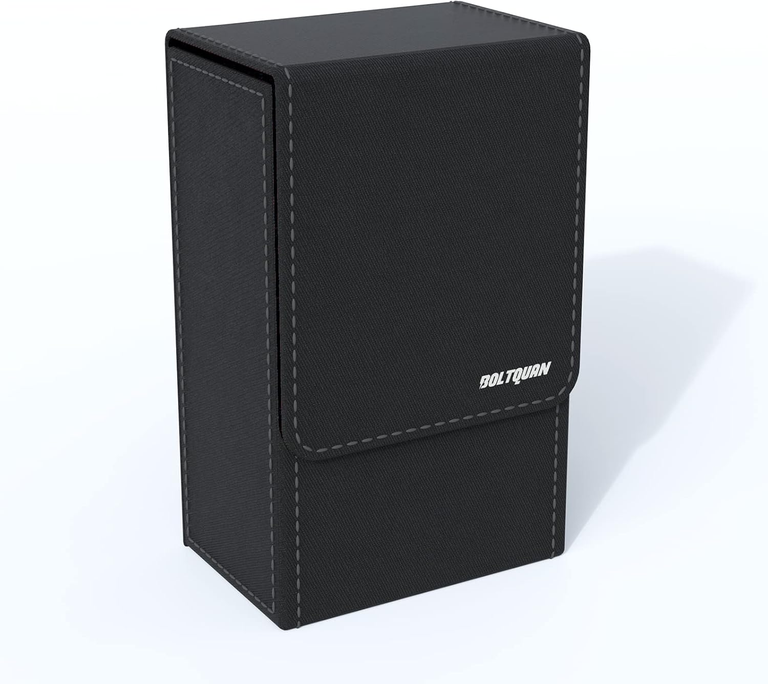 Black Tarot Card Holder with Black Interior; Fold Top Tarot Card Box Case with Magnetic Lid Closure; Fits Rider Waite Tarot Card Deck; Holder Measures Standard Size 5.39 X 3.38 X 2 in (137*86*51Mm)