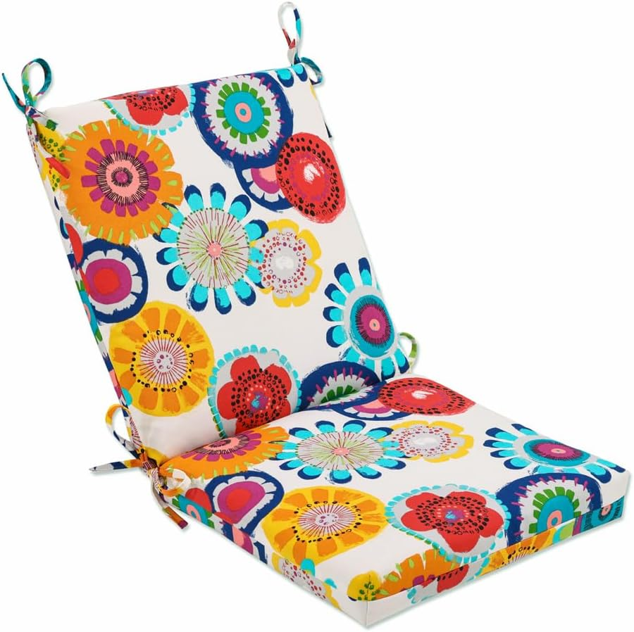 Pillow Perfect Indoor/Outdoor Multicolored Floral Square Chair Cushion image number 5