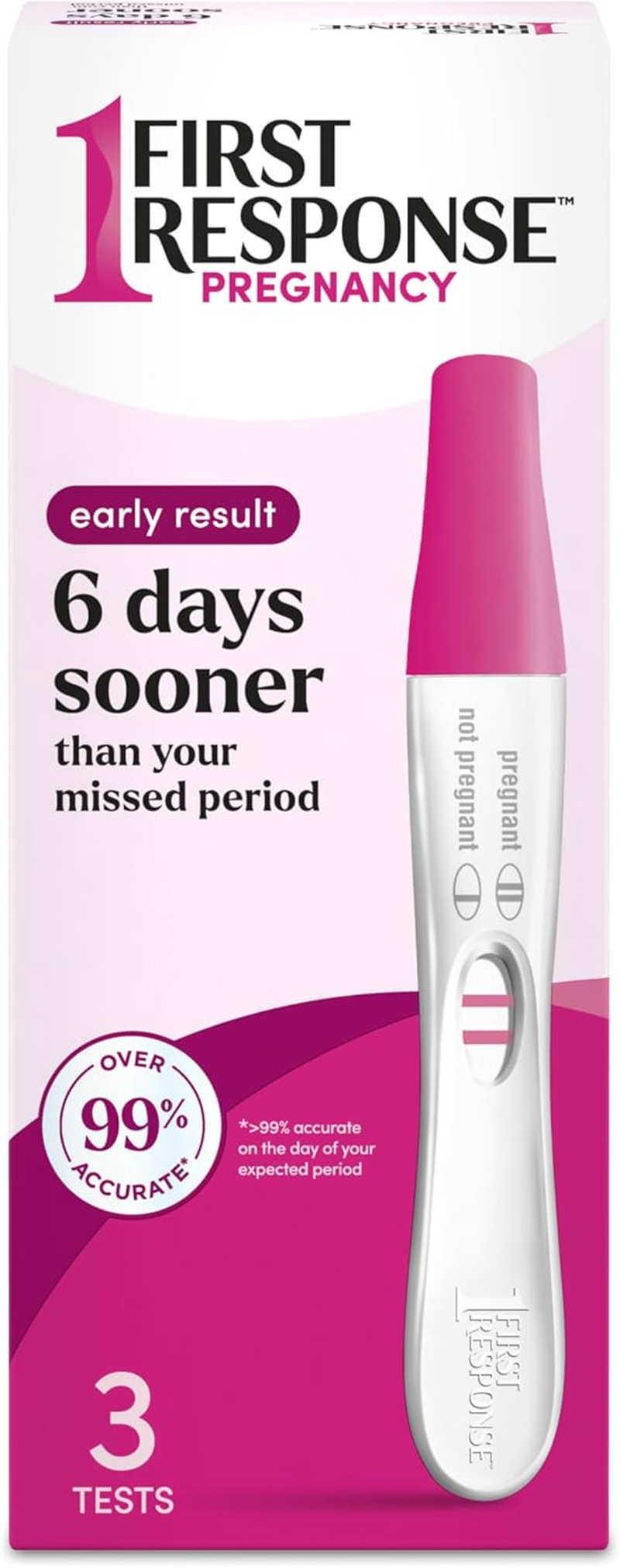 First Response Early Result Pregnancy Test, 3 Count (Packaging & Test Design May Vary)