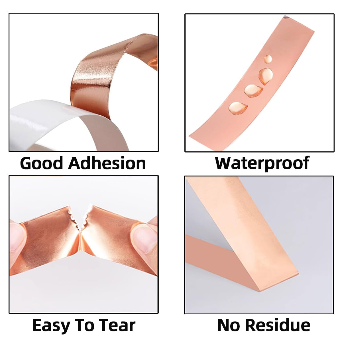 Skycabin Copper Tape 15Mmx25M Double-Sided Conductive Copper Foil Tape for Guitar Bass EMI Shielding,Grounding,Electronics Repair,Art,Diy Craft,Snail Protection,Slug Repellent,Gardening image number 3