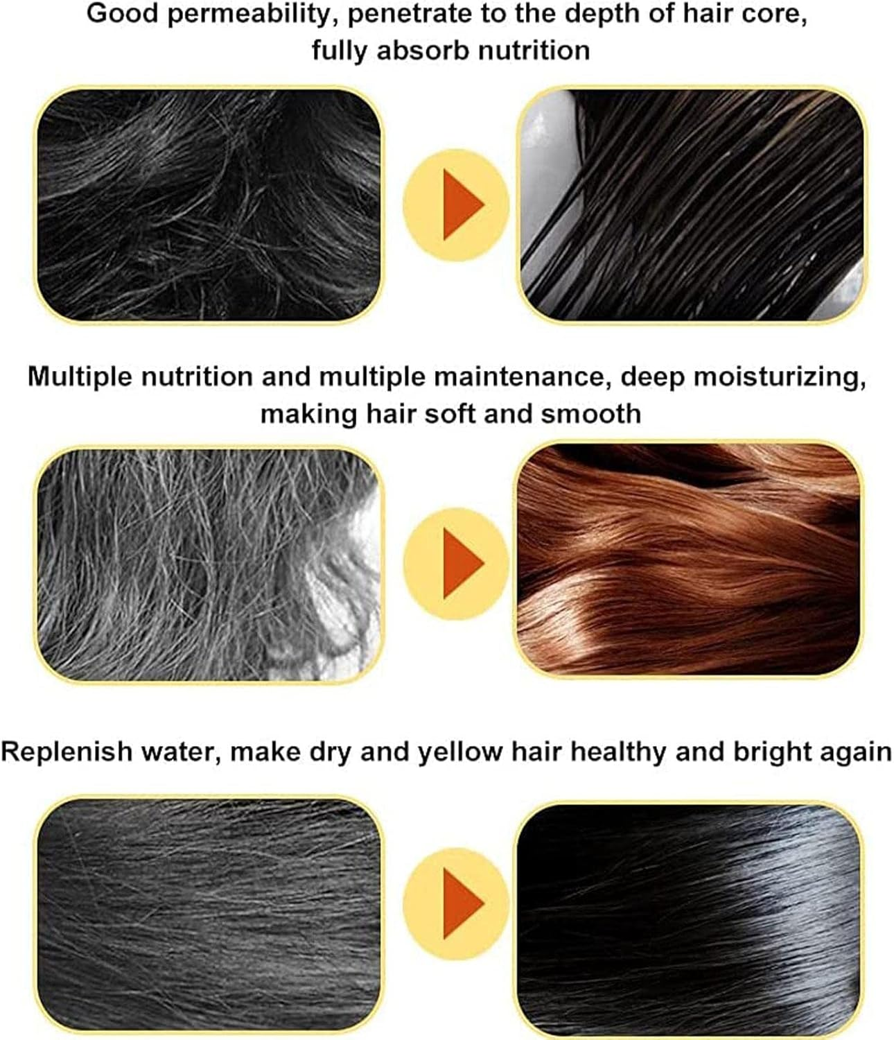 5 Pcs Argan Oil Hair Serums - Pure Organic Moroccan Argan Oil for Anti-Frizz Hair | Argan Hair Serums Oil Smoother Hair Controls Frizz & Repairs Damaged Hair Heat Protection Dobooo image number 1