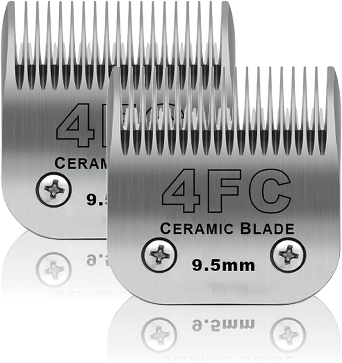 BESTBOMG 2 Pack Dog Grooming Replacement Blades Compatible with Heiniger/Moser Max45/Andis/Oster A5 Dog Clippers, Size 5FC 1/4" Cutting Length - 10+7Fc+5Fc+4Fc-S image number 3