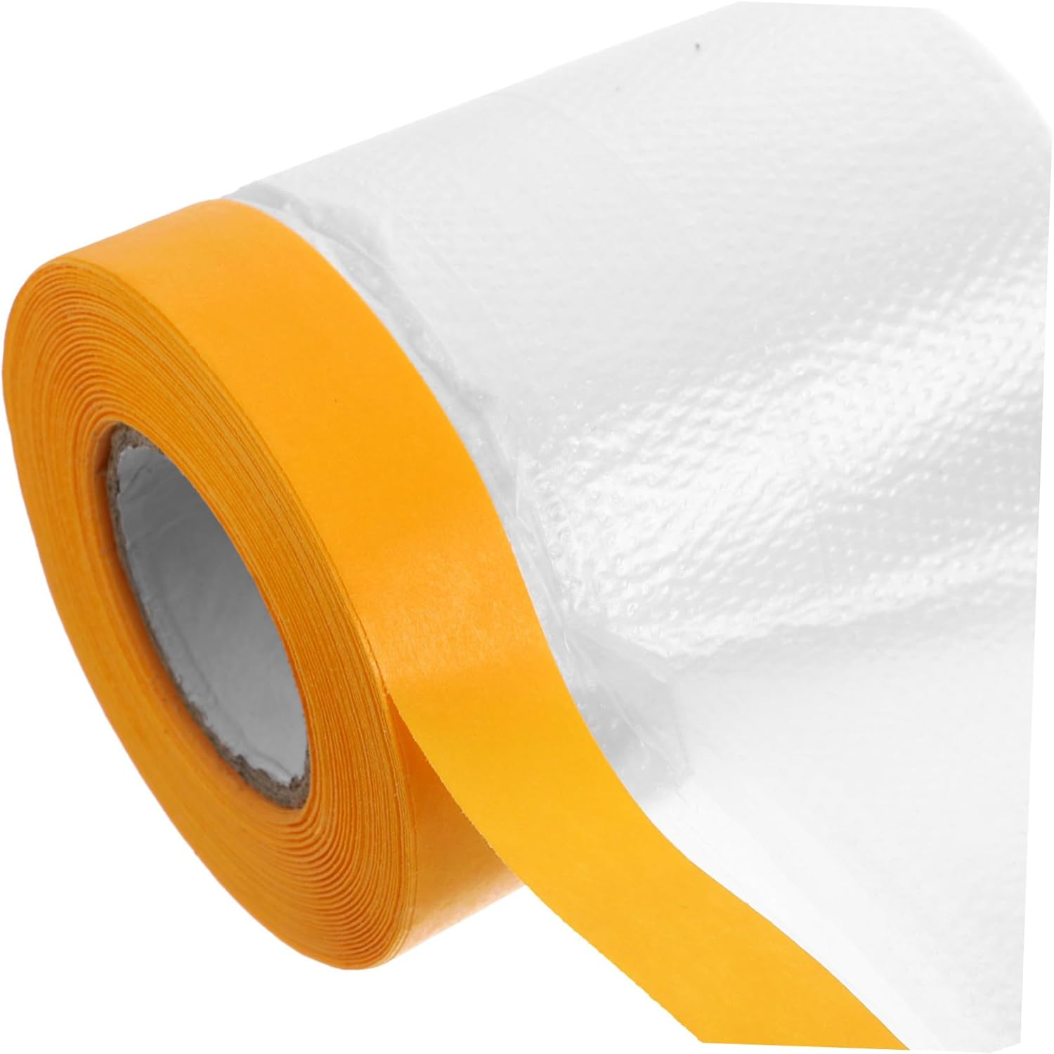 3 Rolls Pre-Taped Masking Films Furniture Protective Film Car Masking Tape Plastic Cover for Painting