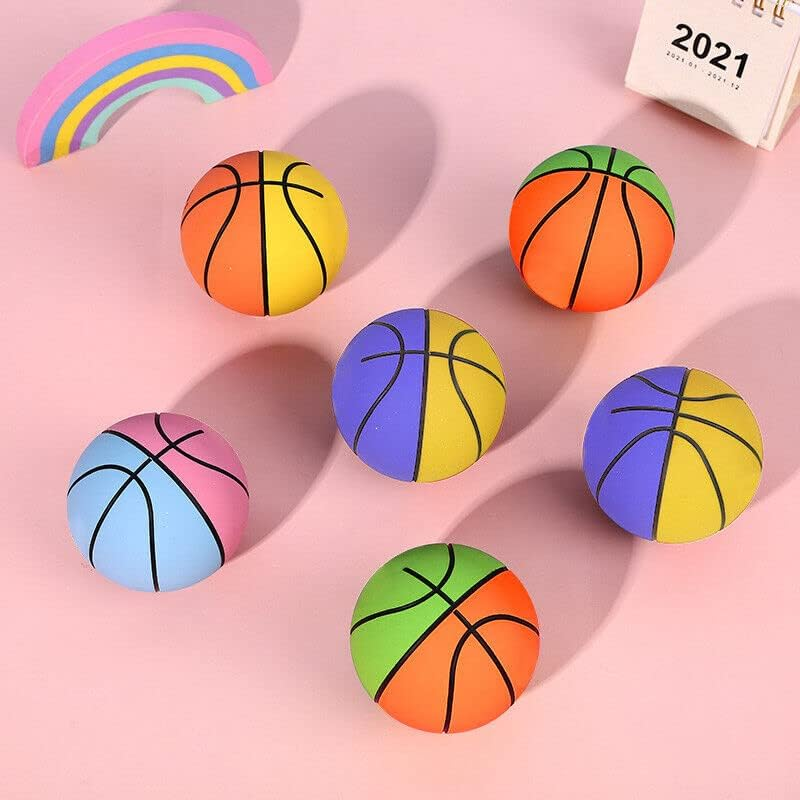 12-24Pcs High Bounce Hand Balls Pack - Rubber Bouncing Ball Set Handballs Set