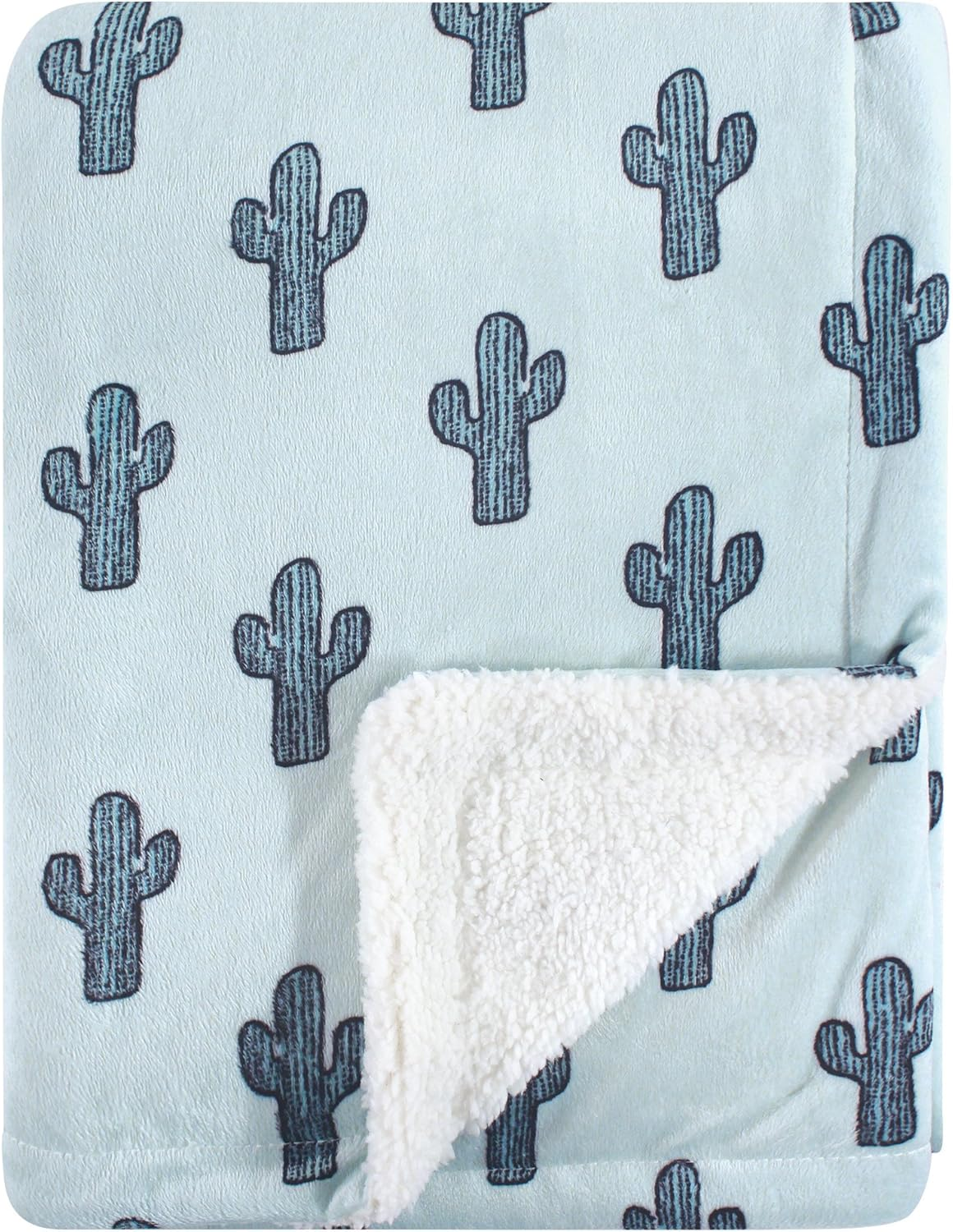 Yoga Sprout Mink Blanket with Sherpa Backing, Bear