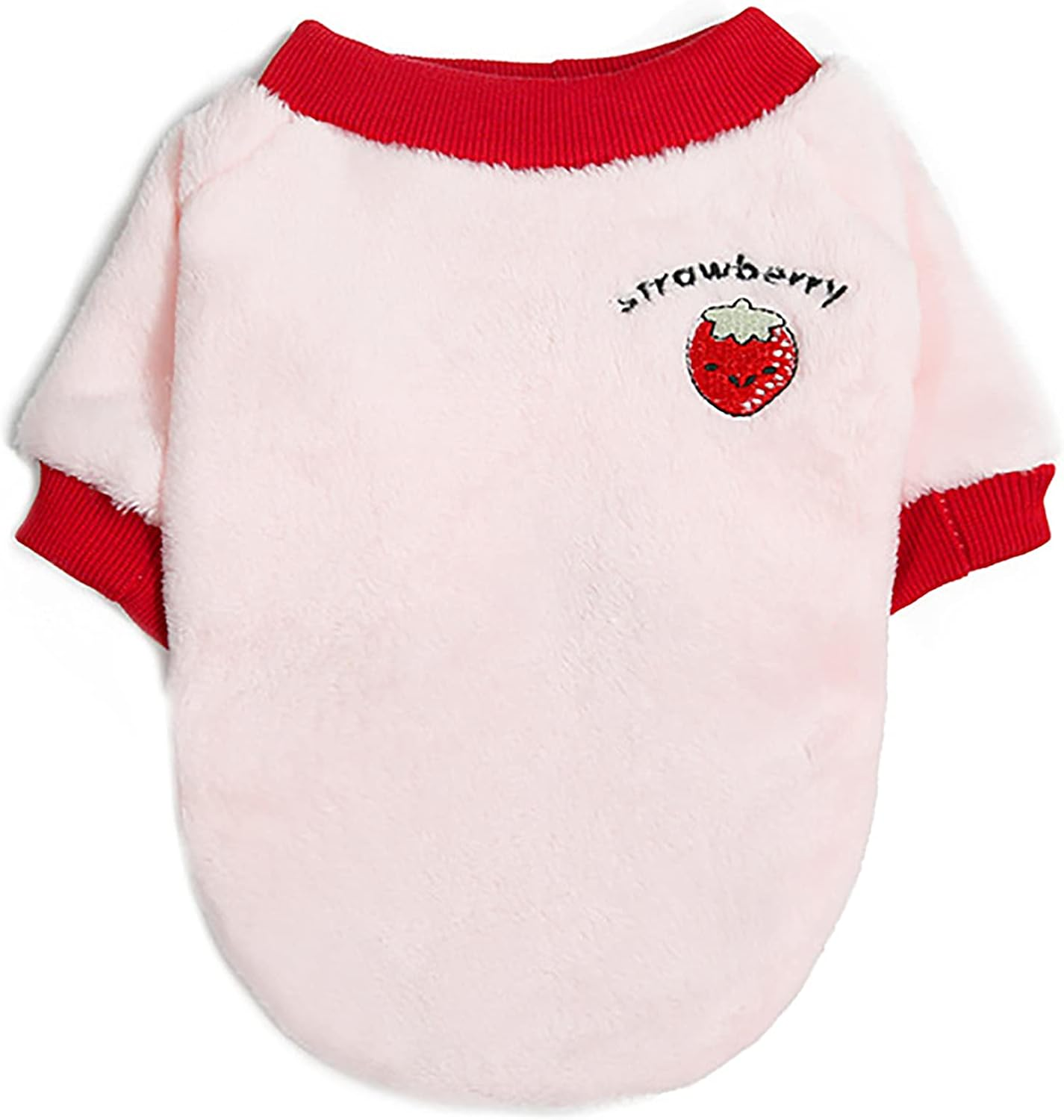 Dog Clothes Fleece Woolen Sweater Winter Warm Coat Fruit Pajamas for Small Medium Dog Cat Purple XXL