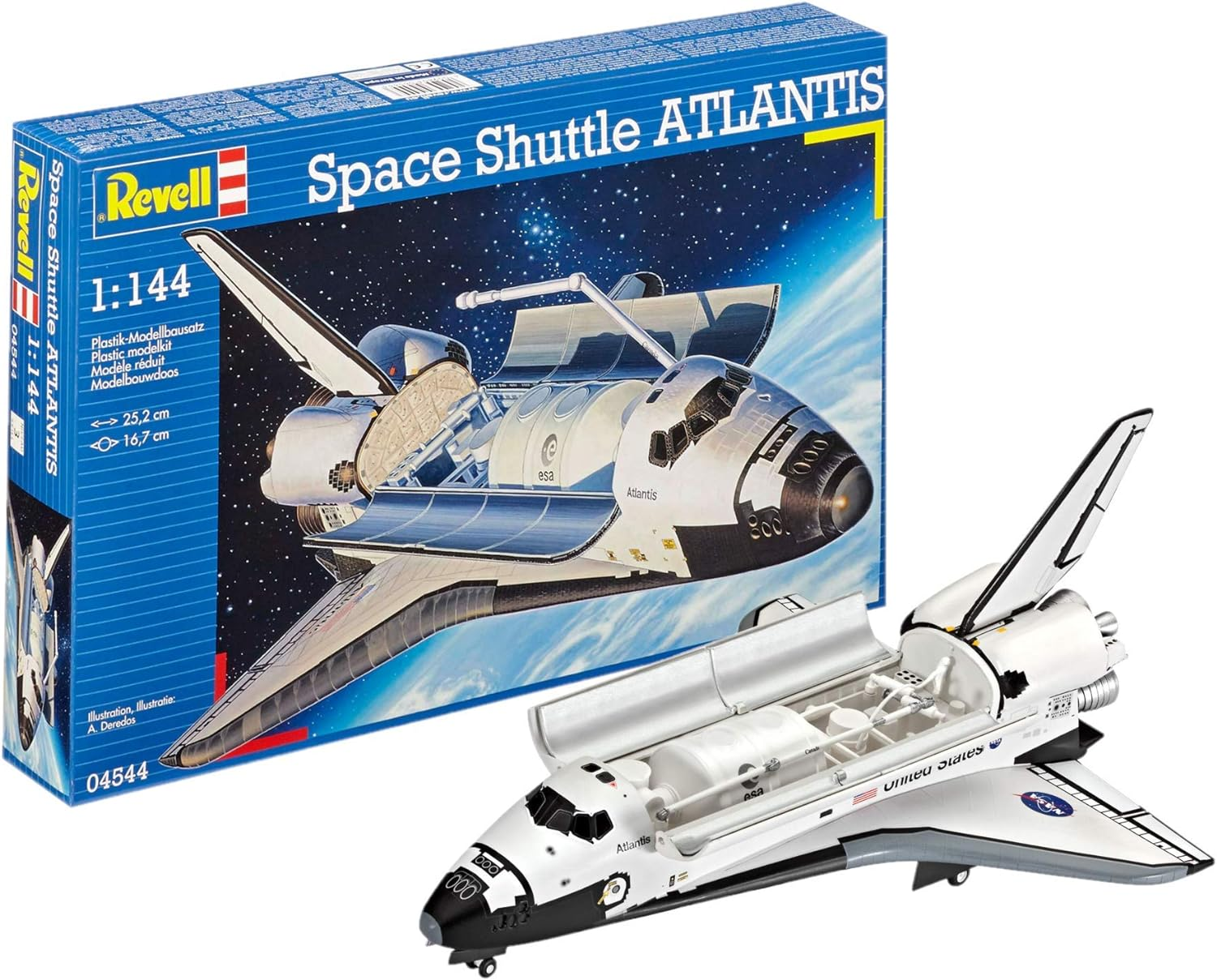 Revell 1:144 Space Shuttle Atlantis Model Kit image number 6