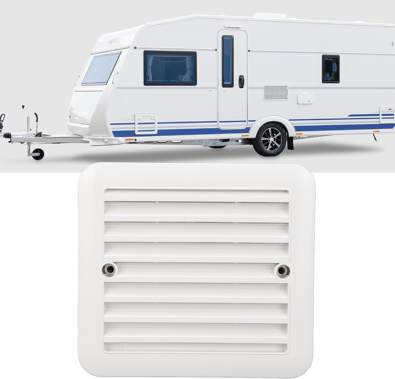 Motorhome Air Outlet Fan, Ventilated Grille Style anti Aging DC12V RV Vent Fan for Boat image number 6