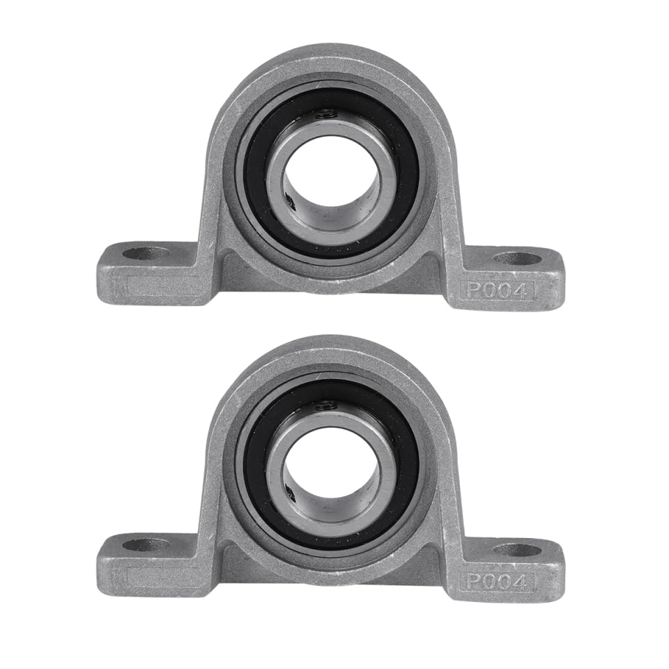 6 Pack Vertical Bearings, Zinc Alloy, Vertical KP004 Inner Diameter 20Mm for Machines, Automobiles, Motors image number 2