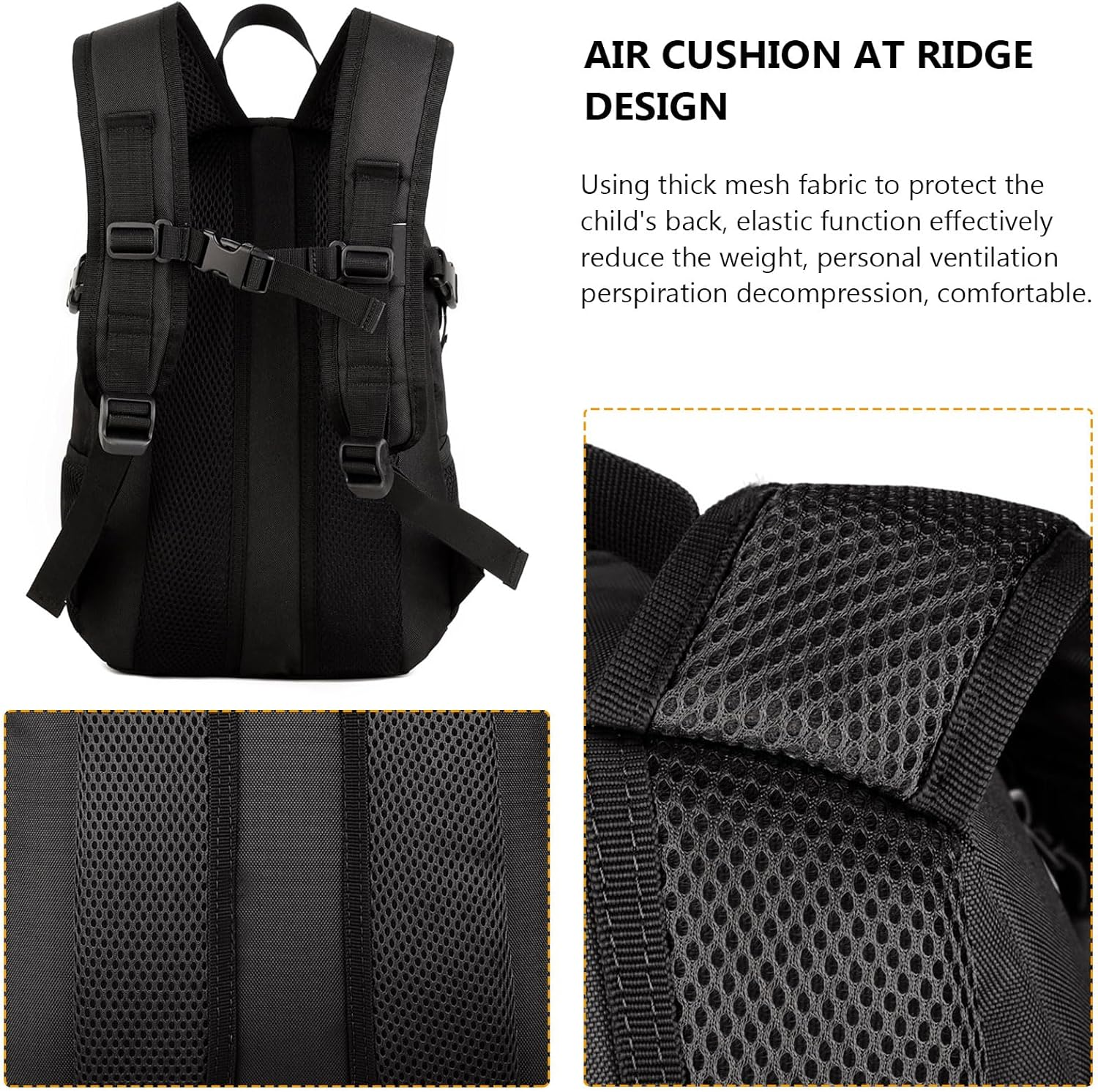 Arcenciel Kid'S Tactical Backpack with Patch - Brown image number 6