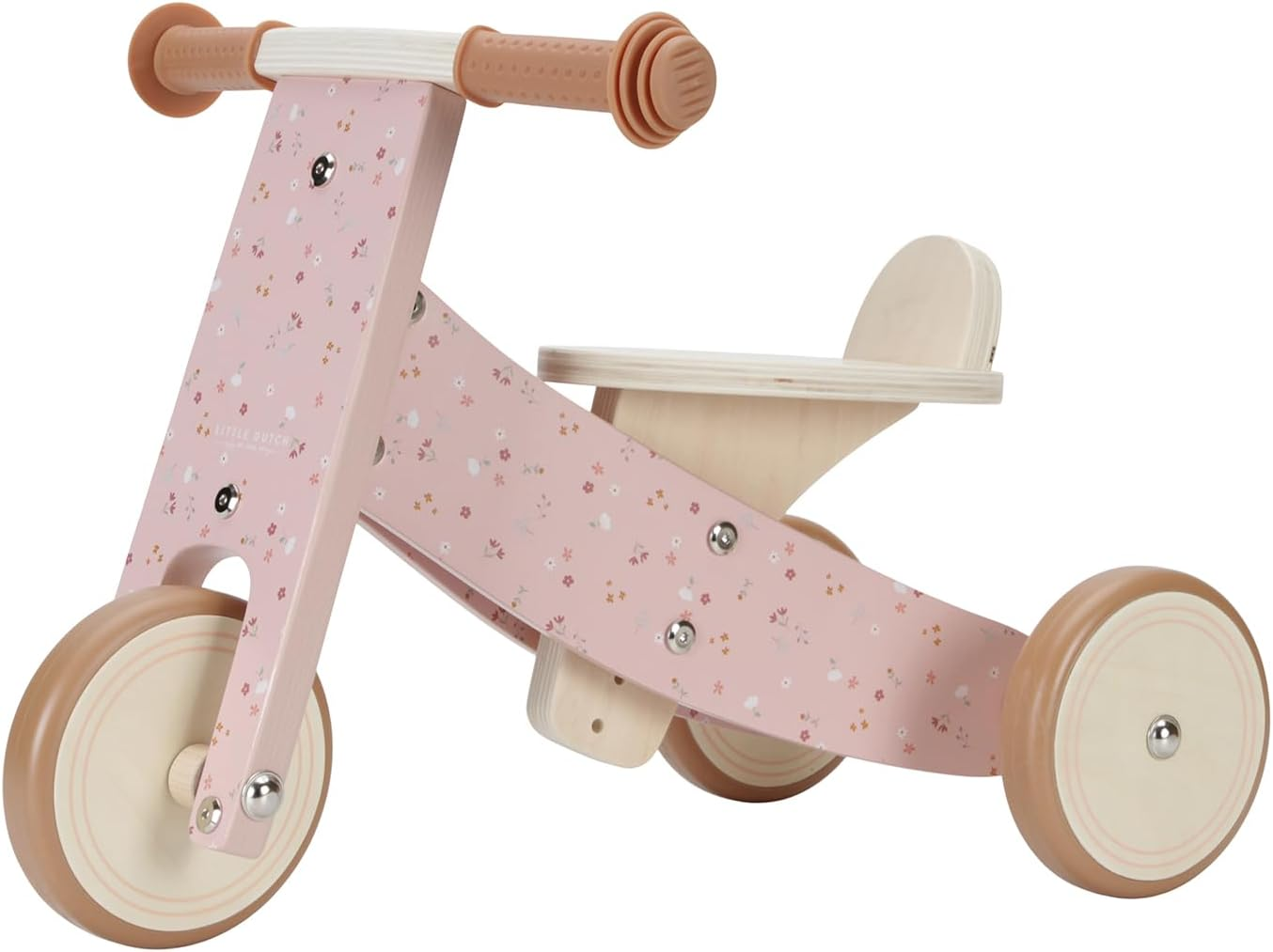 Little Dutch Wooden Tricycle, Pink image number 5