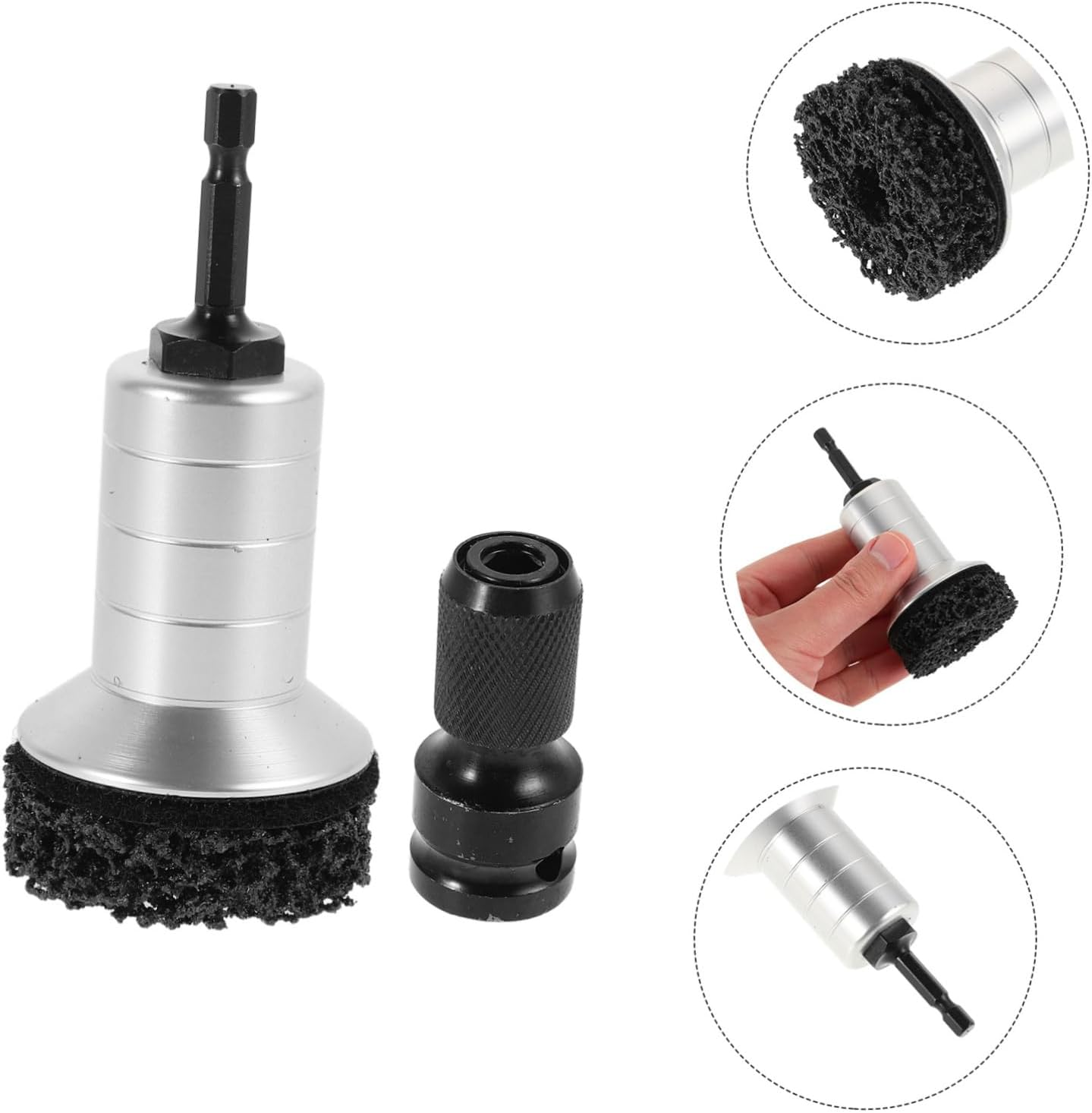 ERINGOGO Automotive Wheel Hub Rust Removal Tool Efficient Polishing Pads for Brake Disc Maintenance and Wheel Cleaning Buffing Kit For image number 4