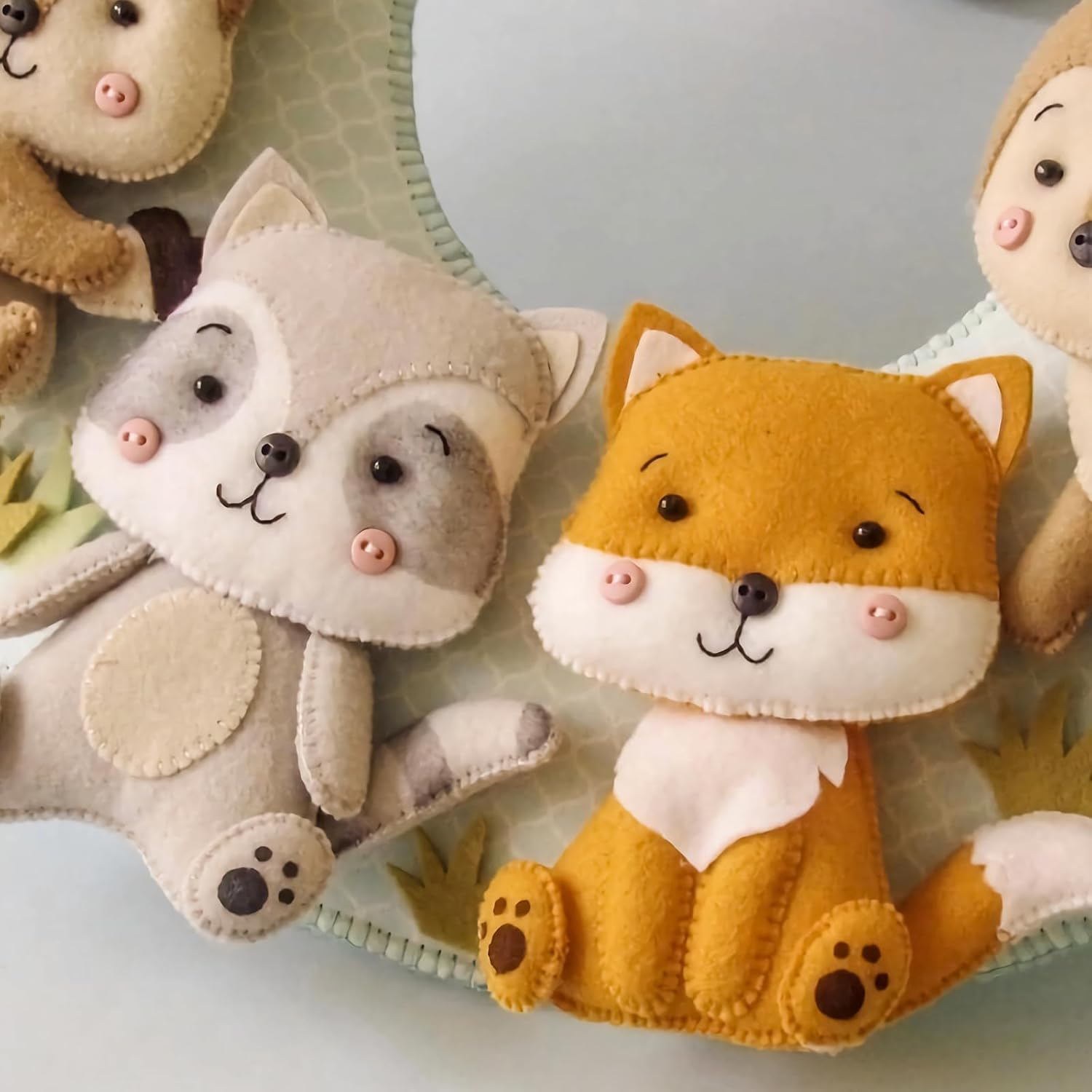 XSEINO 12 Rolls 8"X35" 1.4Mm Thick Soft Felt Fabric Sheet 12 Assorted Morandi Series Colors Felt Pack for DIY Craft Sewing Squares Nonwoven Patchwork image number 5