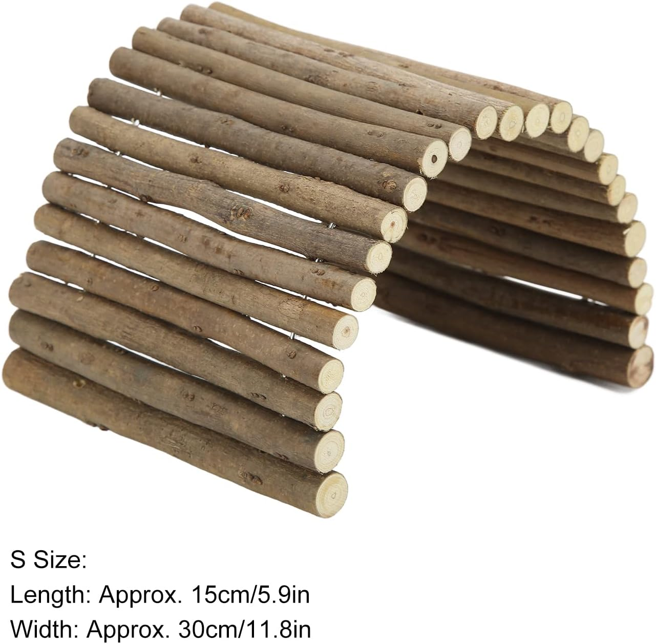 Wood Hamster Bridge, Wooden Hamster Bridge Safety for Small Rabbits 15 * 30CM