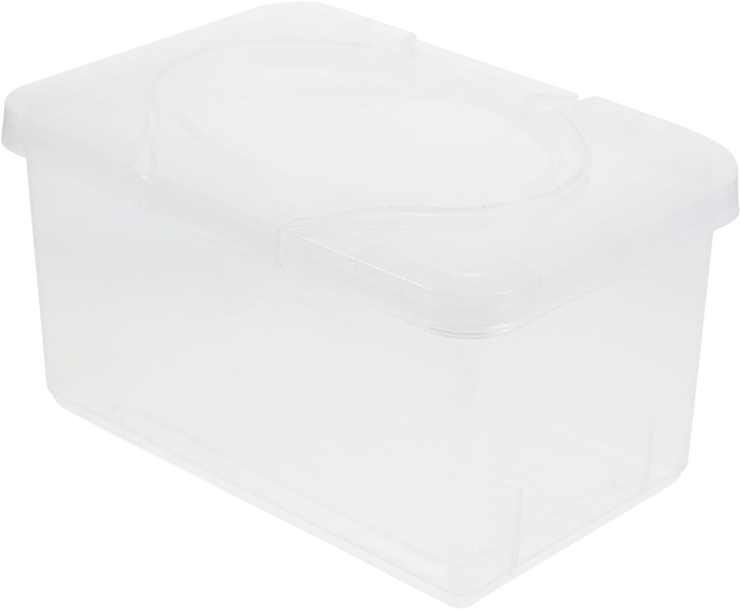 HOMOBABE Portable Refillable Wipe Container with Dustproof Lid Lightweight Plastic Wipes Dispenser Box for Travel and Home Use Compact Storage Case image number 6