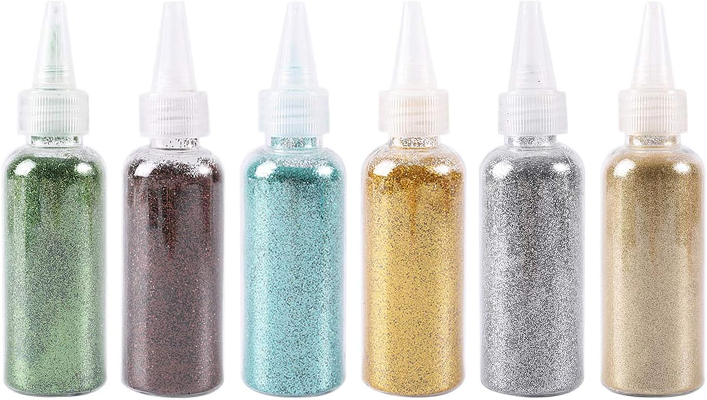 6 Pcs Nail Art Glitter Powder Gradient Glitter Nail Art Accessories Glitter Multi Purpose image number 1