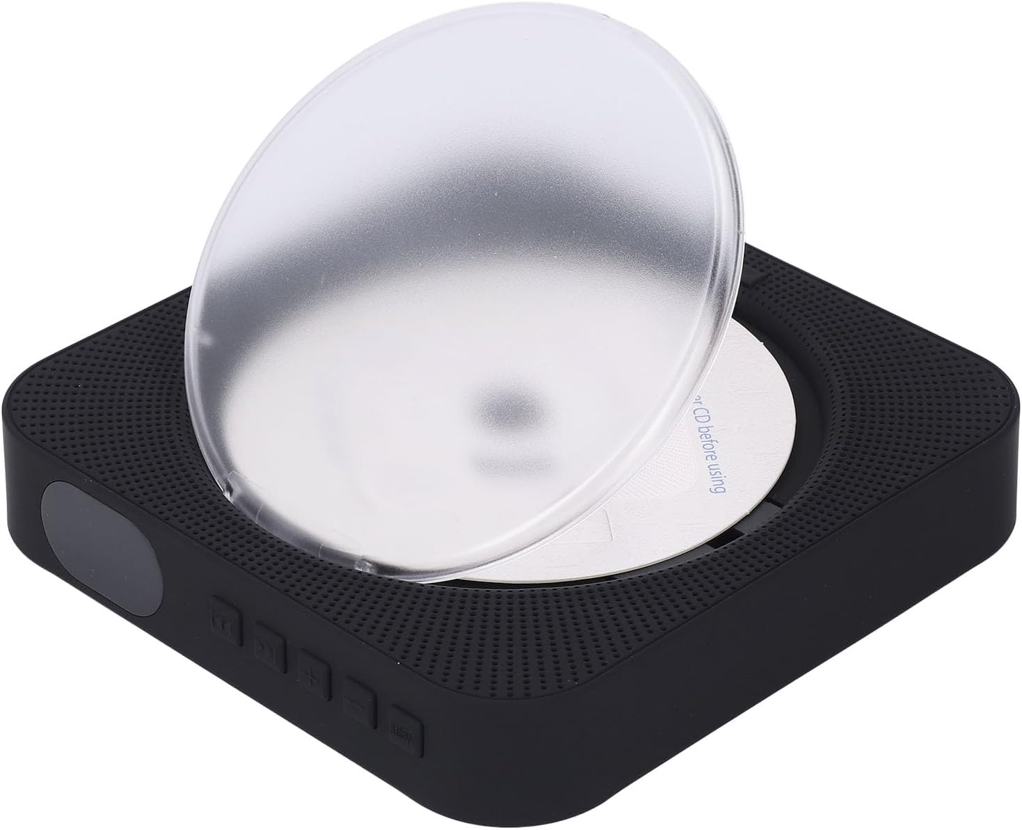 Bluetooth CD Player, Portable Wall Mountable CD Player with Dust Cover, Desktop CD Player with Hifi Sound Speakers, Music Player Home Audio with Remote, CD Player Gift (White)