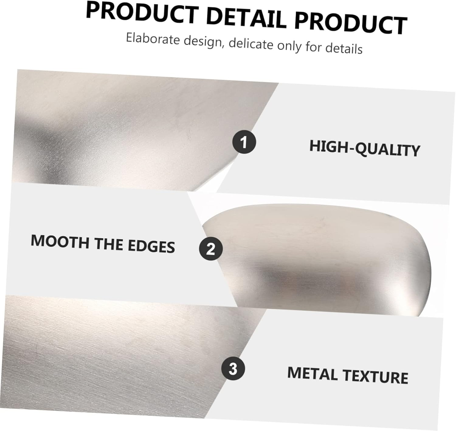 Stainless Steel Odor Remover Soap Bar - Square Tool for Fish Garlic & Onion Smell Elimination - Kitchen & Hand Cleaner image number 4