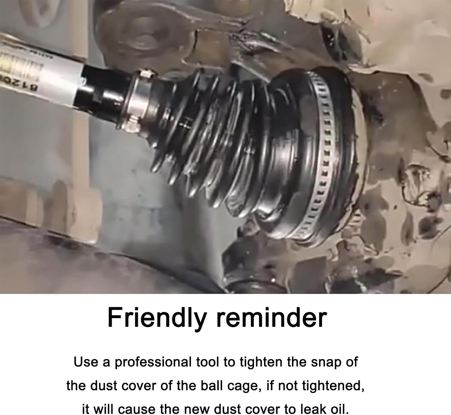 CV Joint Boot Installation Tool Kit - Professional Cone Expander for Stretching & Mounting Axle Boots (4.3" Opening) - Universal CV Boot Stretcher Tool for Automotive Repair image number 6