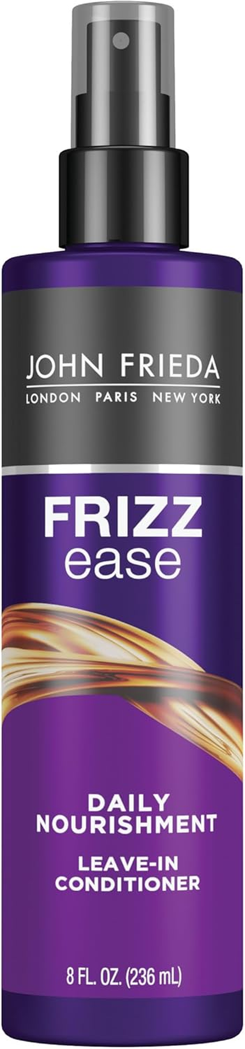 John Frieda Frizz Ease Daily Nourishment Conditioner for Frizz-Prone Hair with Vitamin A, C, and E, Black/Anthracite/Orange, 236 Ml (Pack of 1) image number 2