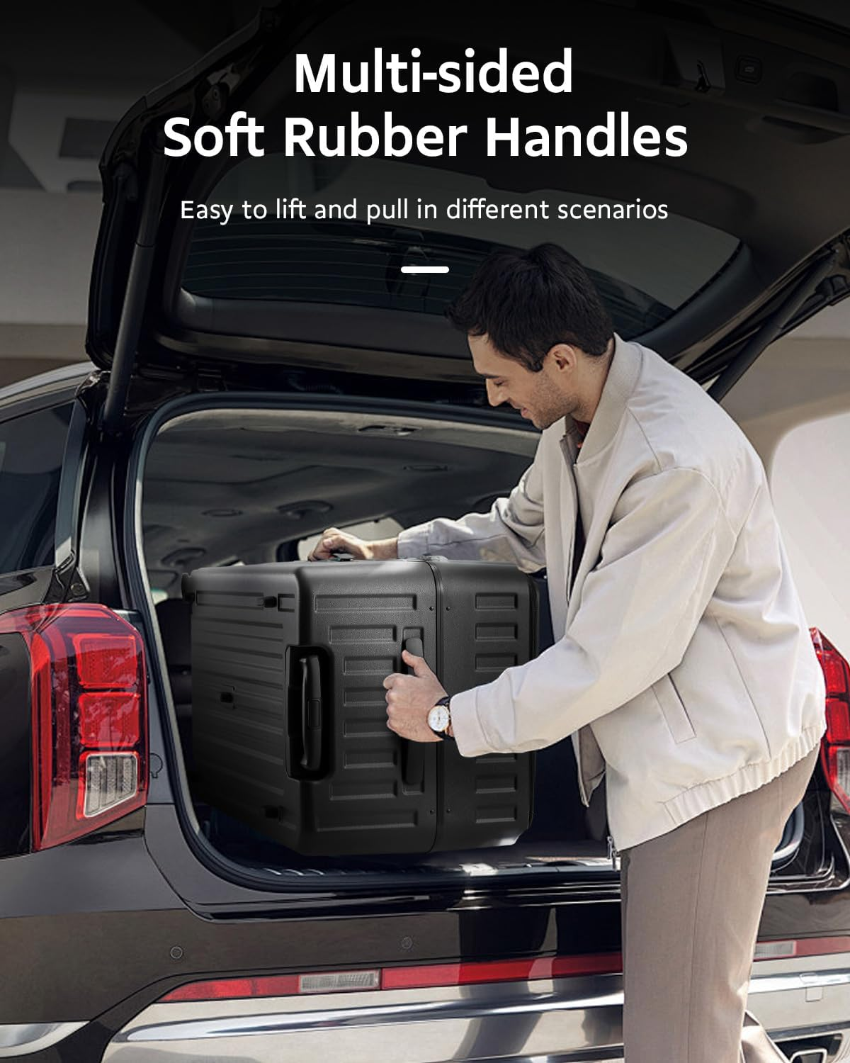 CENSIEN Checked Luggage, Large Suitcase 29 Inch Trunk Luggage with Spinner Wheels, Lightweight ABS+PC Hard Shell with Aluminum Frame, Top Opening, TSA Lock (Grey, 1PC) image number 6