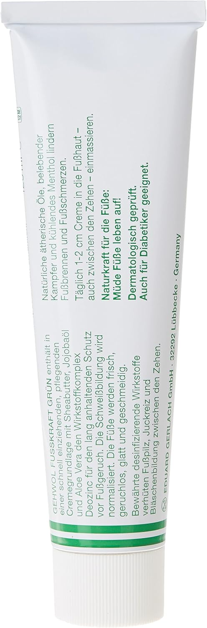 Gehwol Foot Cream Tube, Green 125 Ml image number 4