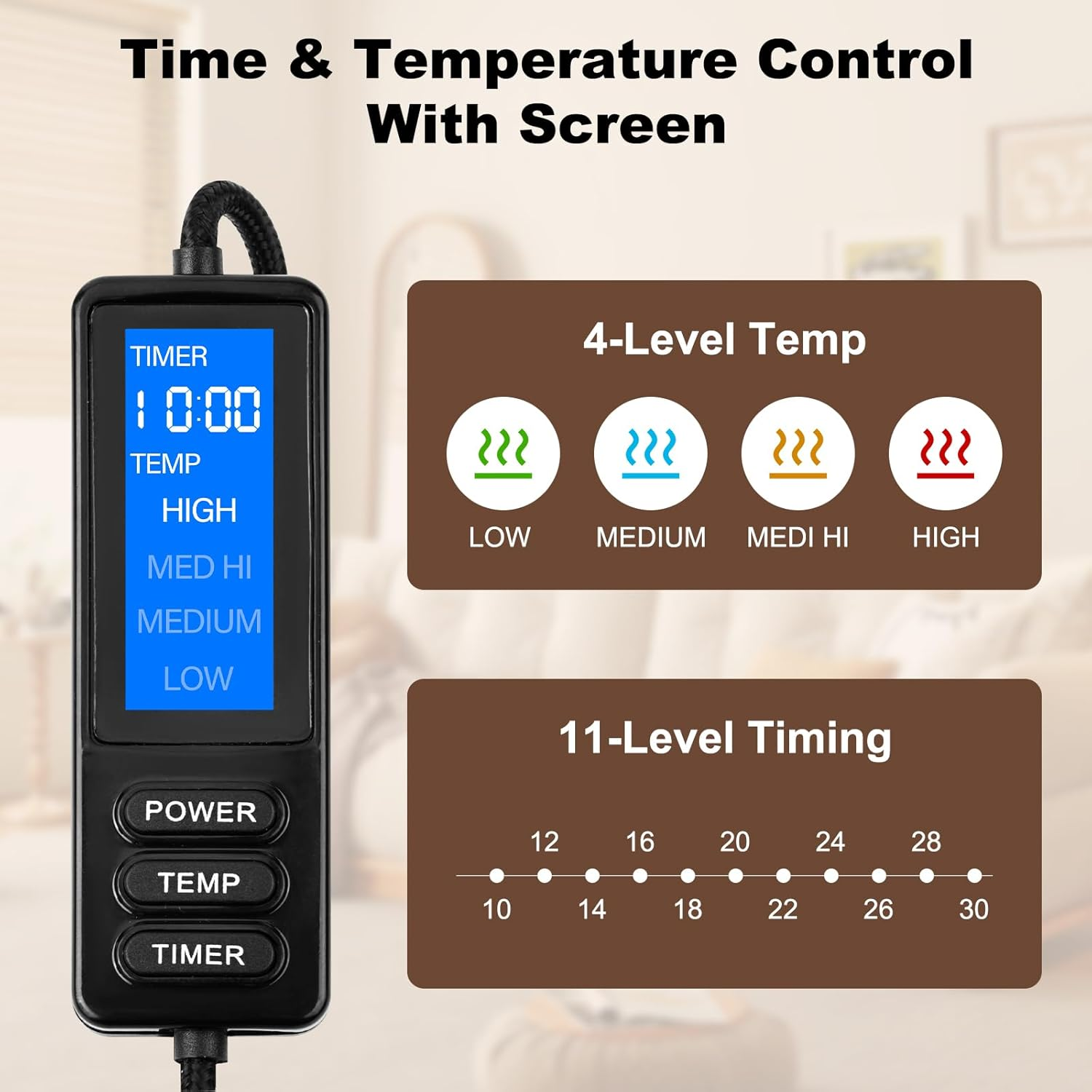 Aroma Season Heated Eye Mask, Warm Eye Compress, 4 Heat Levels USB Eye Mask Heated, Washable Gifts for Family and Friends, Travel(Gray) image number 4