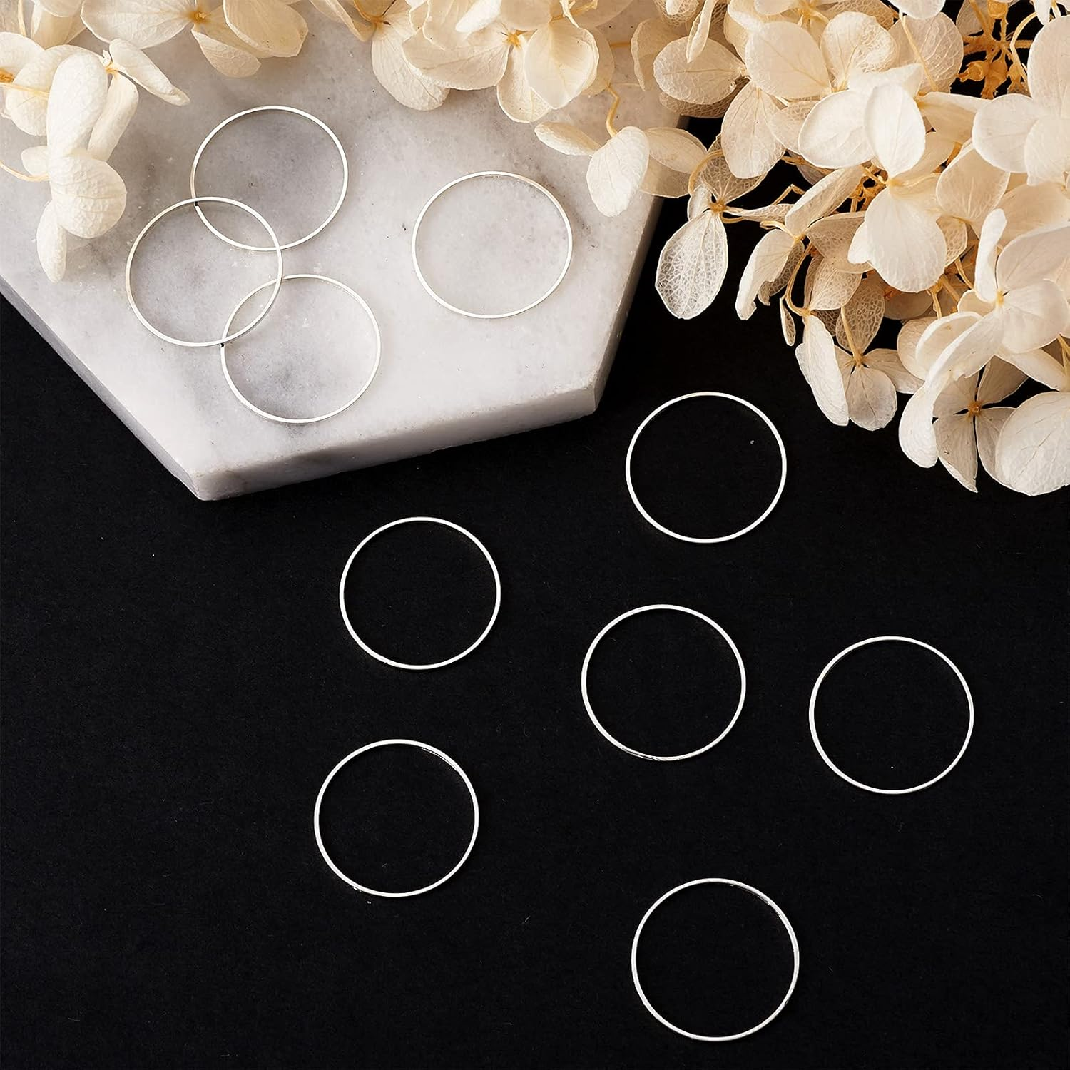 Pandahall Brass round Hollow Charms Pendants image number 7