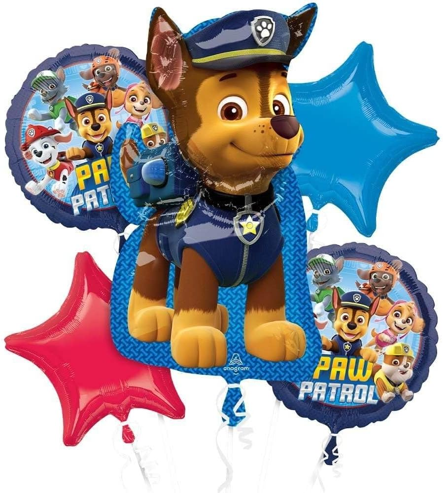 Anagram P75 Paw Patrol Balloon Bouquet (Pack of 5)