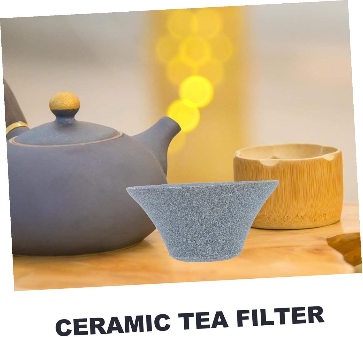 OSOLADY Ceramic Loose Tea Strainer Tea Filter Cup Coffee Filter Kitchen Tool and Coffee Brewing