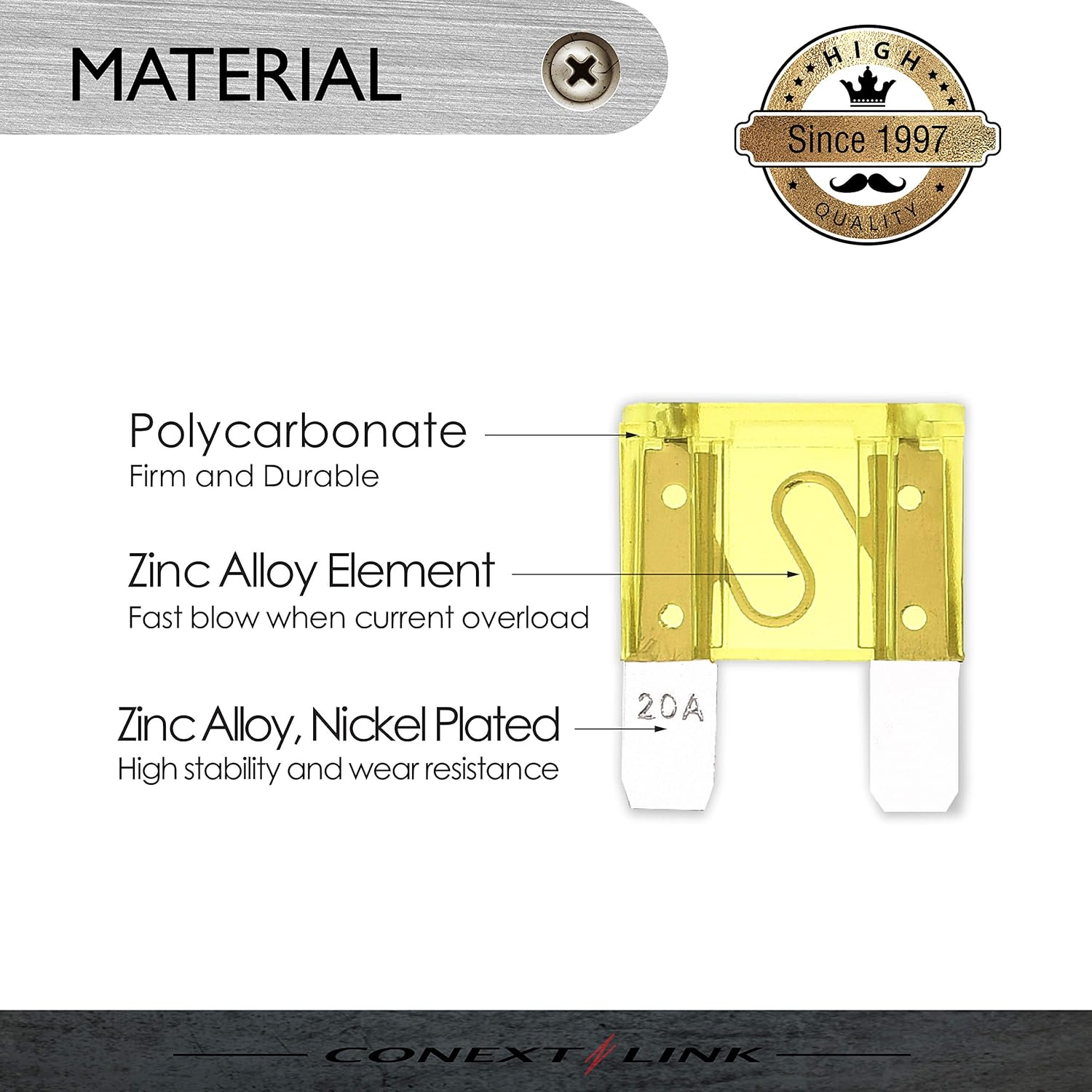 Conext Link MAXI20-10 Nickel Maxi Fuse 10 Pack 20 Amp image number 5