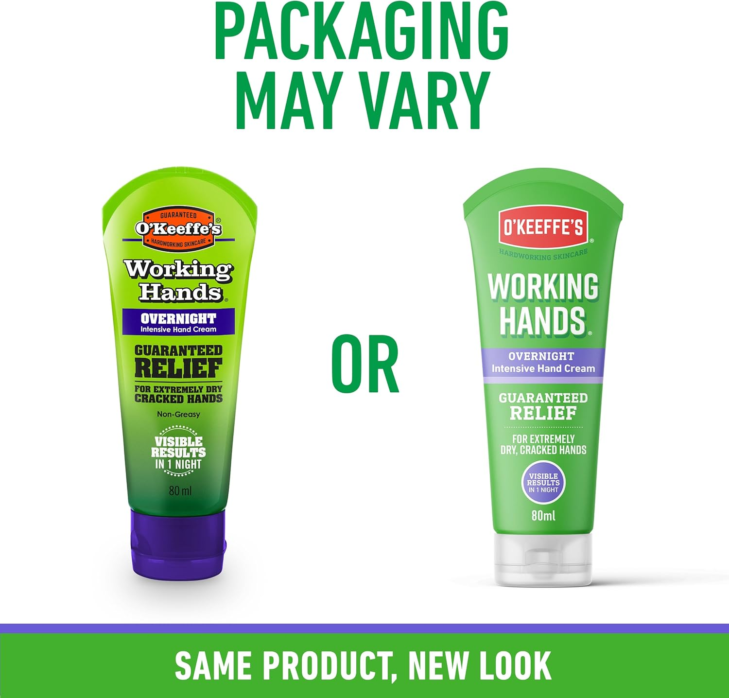 O'Keeffe'S Working Hands Overnight 80Ml (Pack of 5)