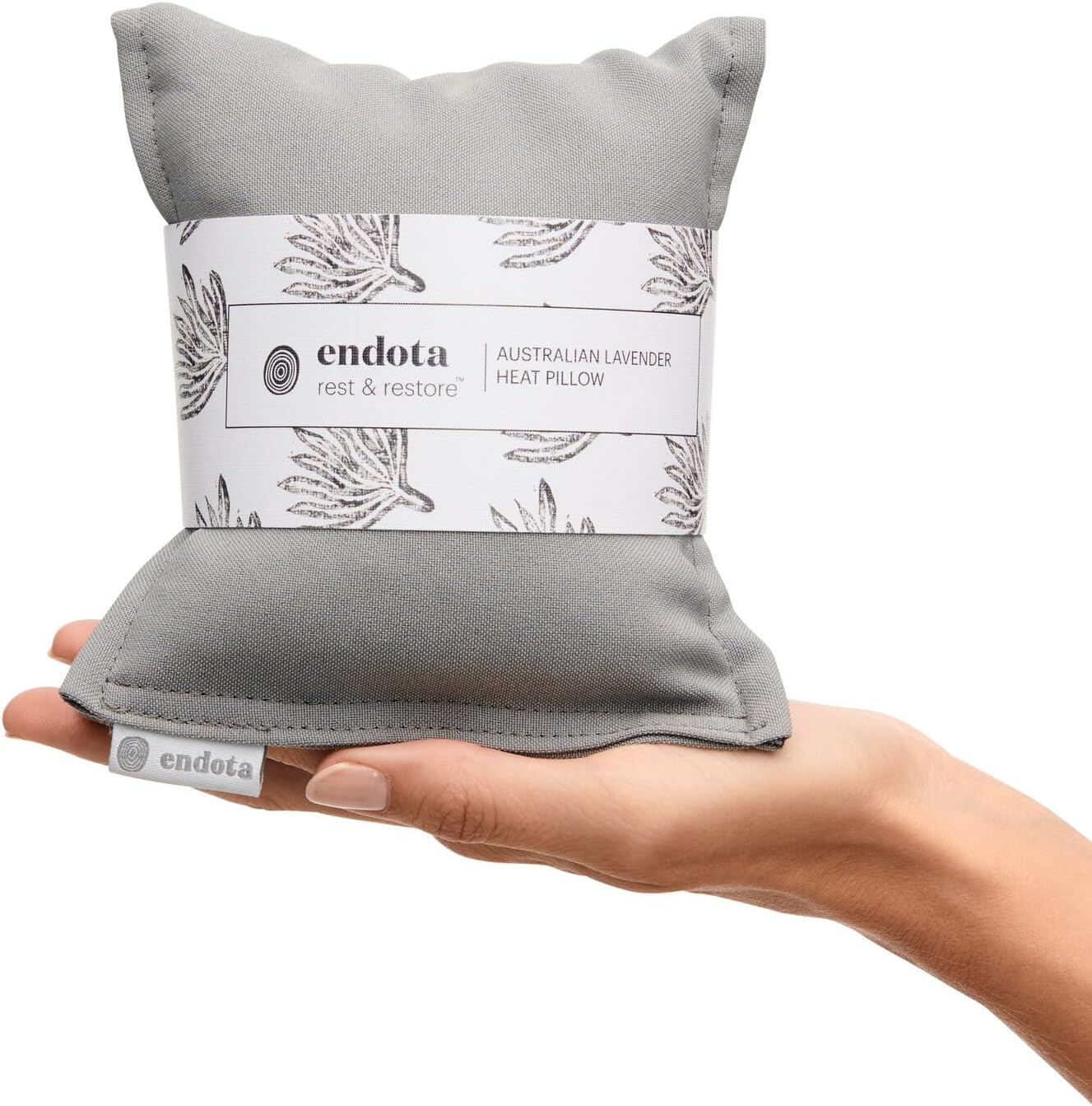 Endota Live Well Australian Lavender Heat Pillow, an Australian Lavender and Wheat Heat Pillow to Place over Tense Muscles. image number 4