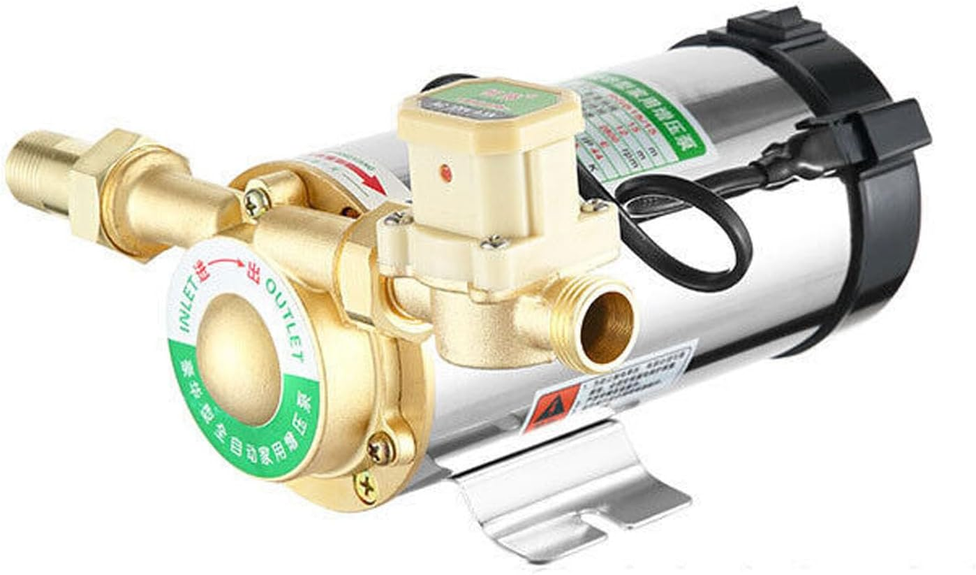 100W Automatic Stainless Steel Booster Pump，220V Quiet Auto Water Pressure Booster Pump for Tap Water Pipeline Sink Facucet Shower(Au Plug) image number 6