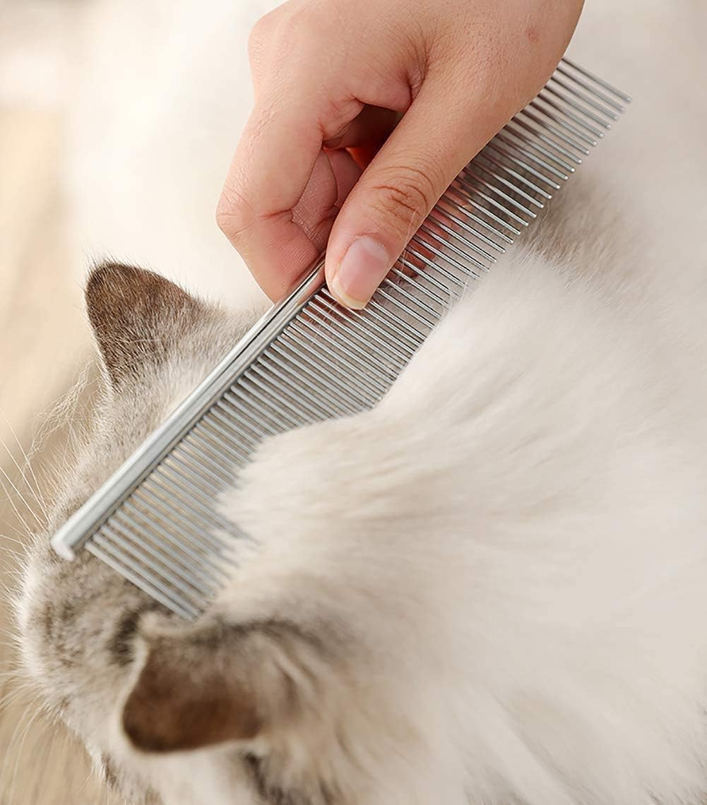 Limcryspp 2 Pieces of Pet Scissors with Steel Comb, Heavy-Duty Titanium Pet Grooming Trim Kit, Professional Thinning Scissors, Bending Scissors with Comb for Dogs and Cats image number 4