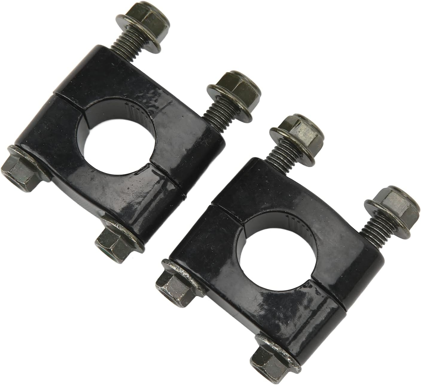 Handlebar Clamp, Solid Fit Ergonomic Design High Strength Motorcycle Handlebar Riser Clip image number 1