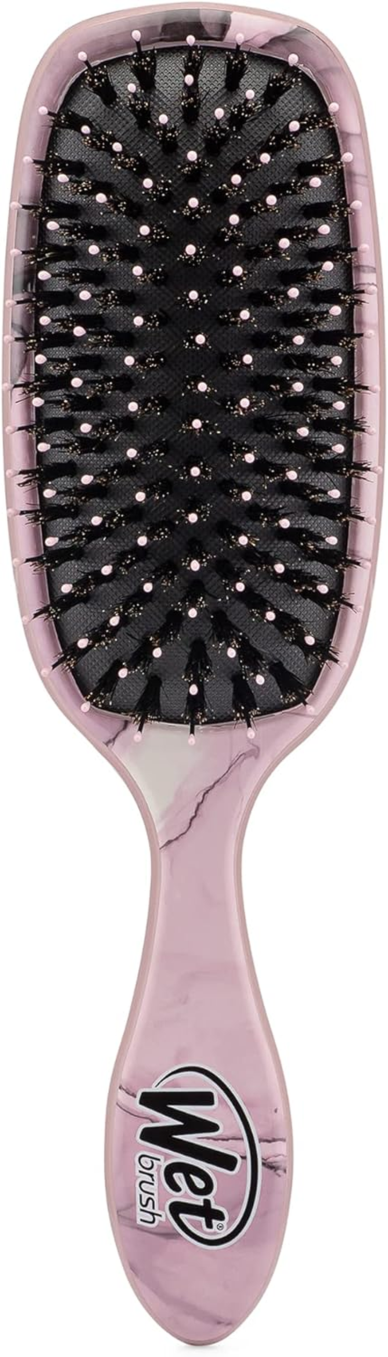 Wet Brush Shine Enhancer Hair Brush, Artic Blue - Exclusive Ultra-Soft Intelliflex Bristles - Natural Boar Bristles Leave Hair Shiny and Smooth for All Hair Types - for Women, Men, Wet and Dry Hair - Purple image number 5