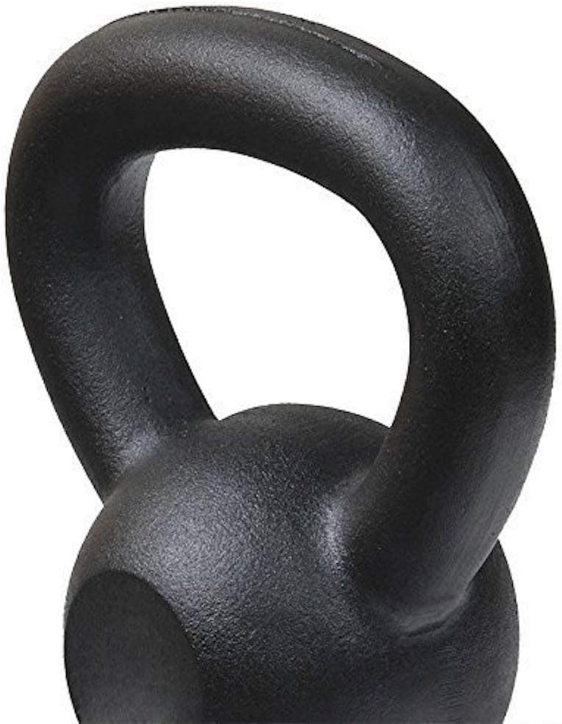 HCE Kettlebell Weights - Russian Classic Black Kettlebell Set - Premium Cross Training Workout Bell Equipment - WOD Fitness Bodybuilding Weightlifting - 16Kg Single image number 4
