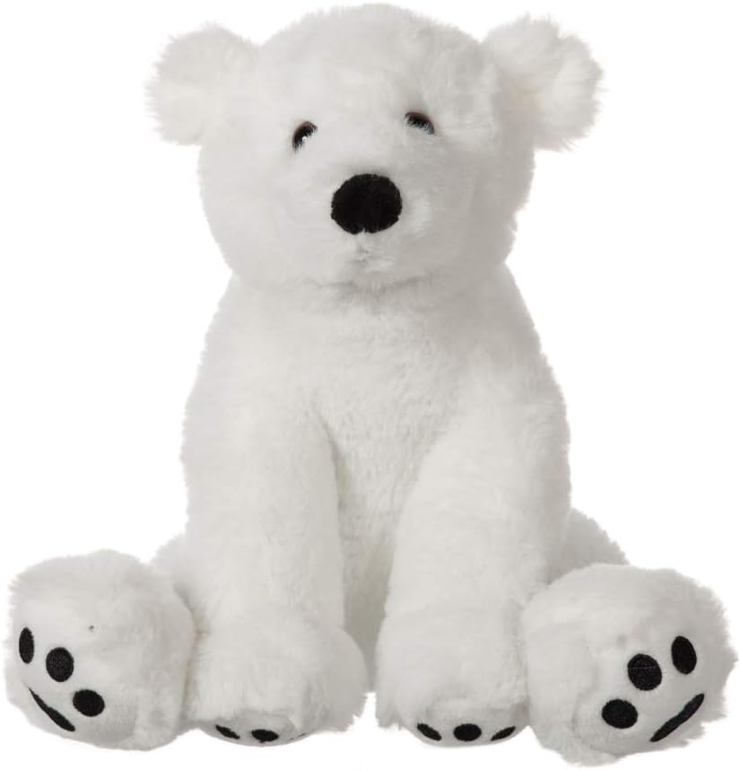 Apricot Lamb Toys Plush White Polar Bear Stuffed Animal Soft Cuddly Perfect for Child White Polar Bear 8 Inches image number 2