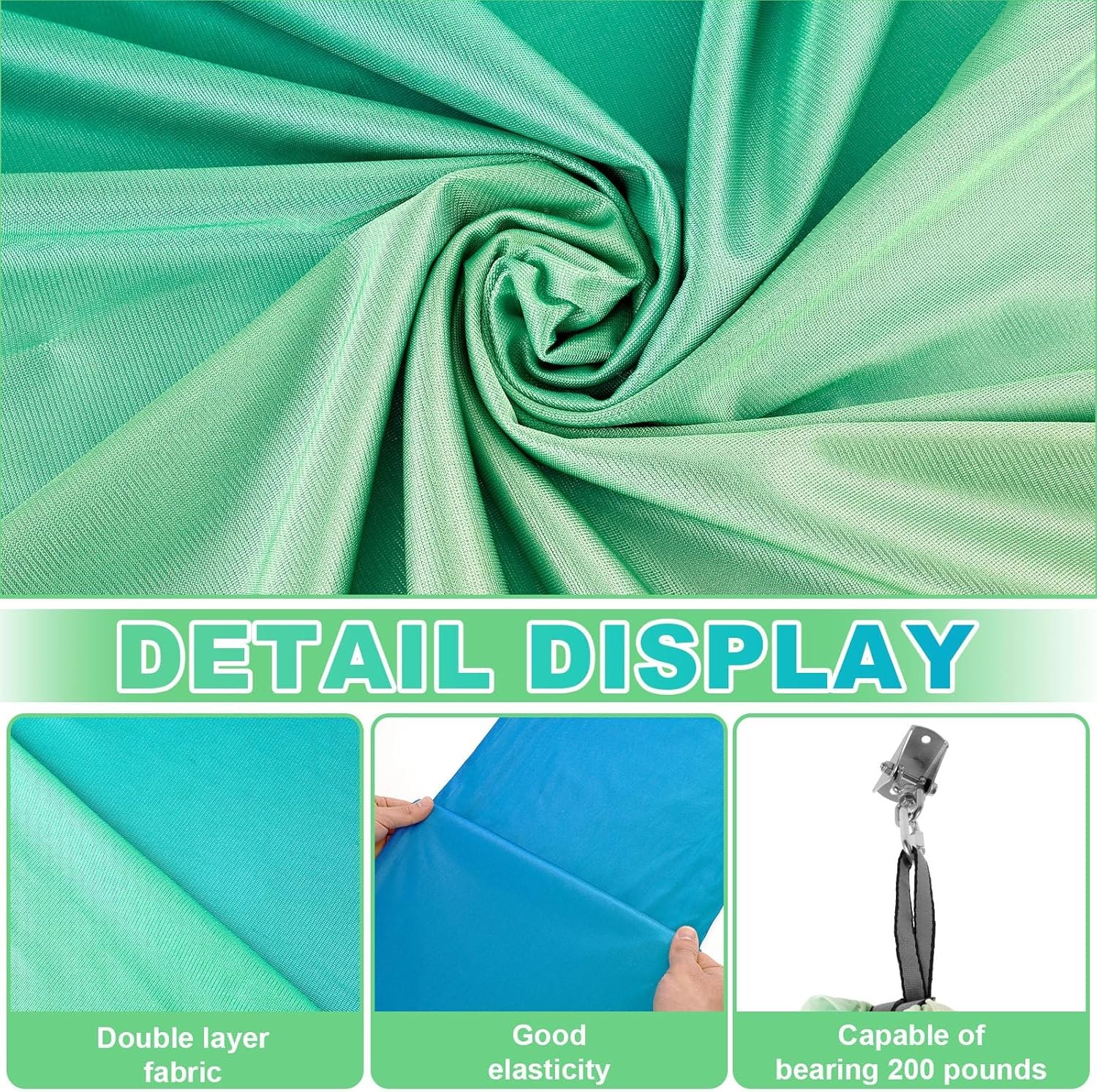 Awobepl Sensory Swing Double Layer Kids Sensory Swing Holds up to 200 Lbs Comfortable Indoor Cuddle Swing with 360&deg; Swivel Hardware for Children Adults Indoor Outdoor