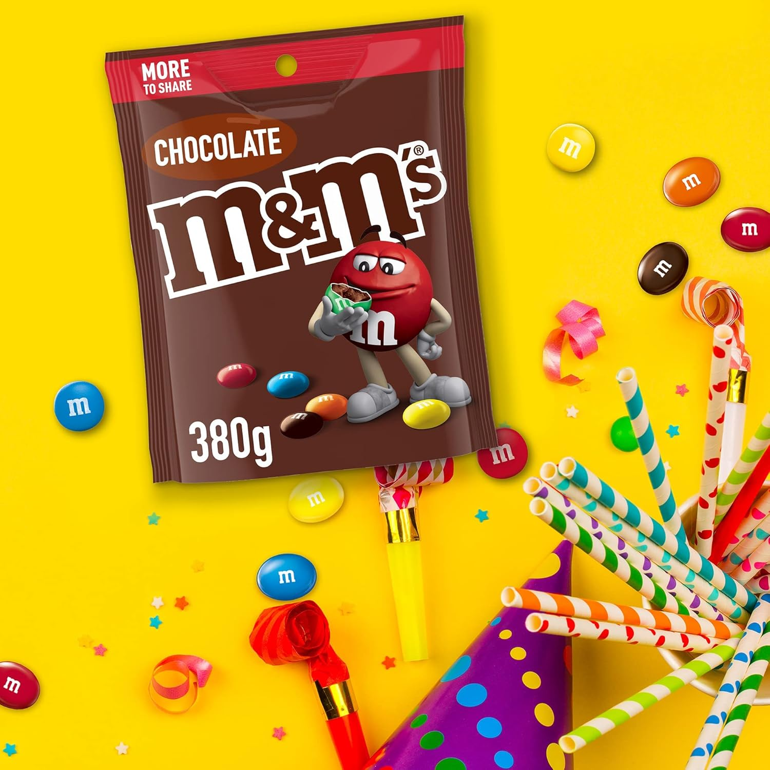 M&M'S Milk Chocolate Snack & Share Bag 380G (Pack of 2) image number 4