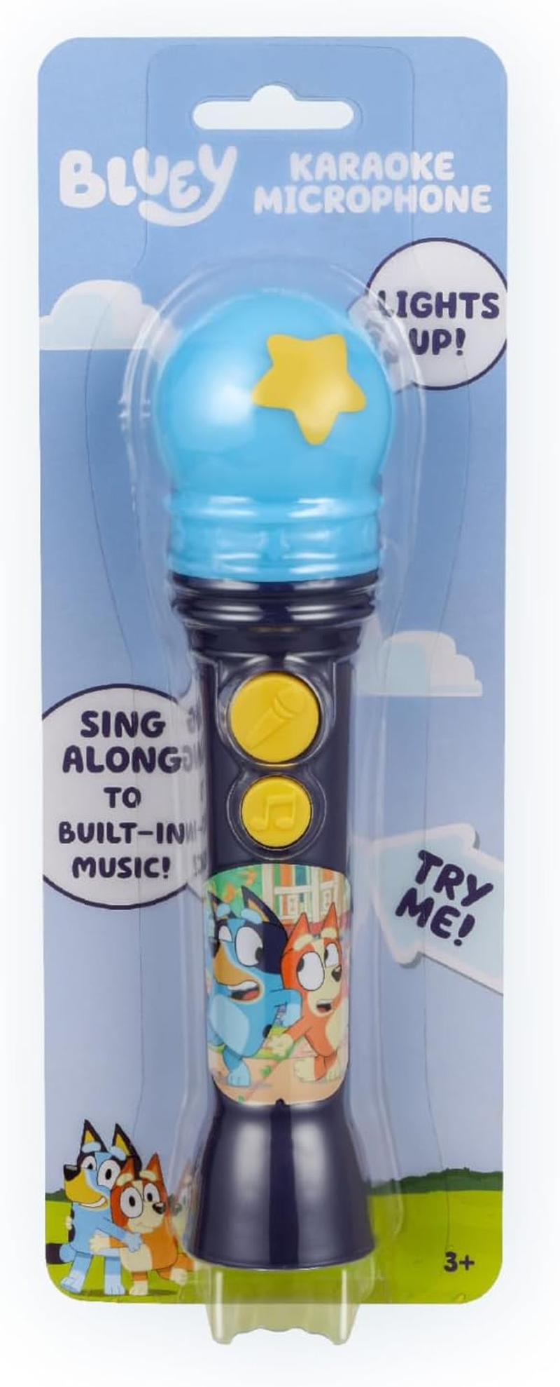 Ekids Bluey Microphone Toy for Toddlers, Includes Built-In Music and Lights, Designed for Fans of Bluey Toys image number 4