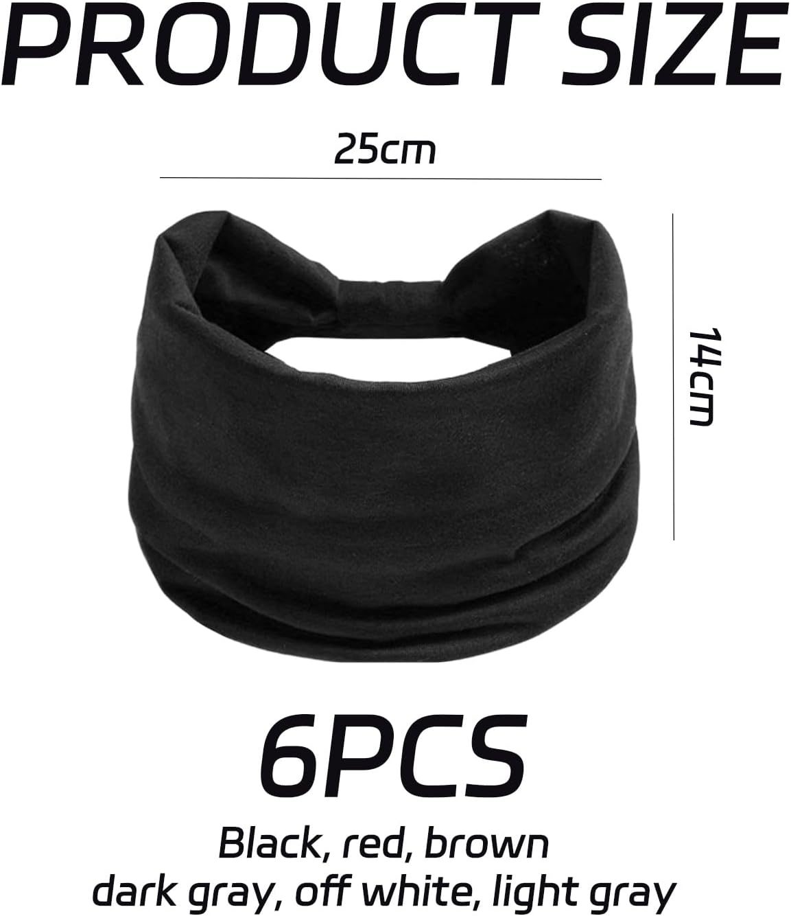 Pack of 6 Headbands, Simple Tooth Band, Women'S Chin Tooth Headband, Sporty, Breathable, Fashionable Headband, Women'S Hairstyle Decoration image number 2