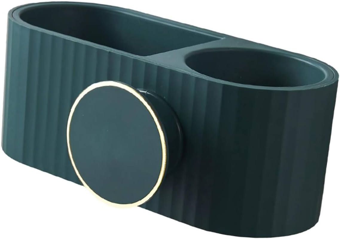 Punch-Free Hair Dryer Storage Rack Creative Wall-Mounted ABS Holder for Bathroom Organizing and Home Decoration