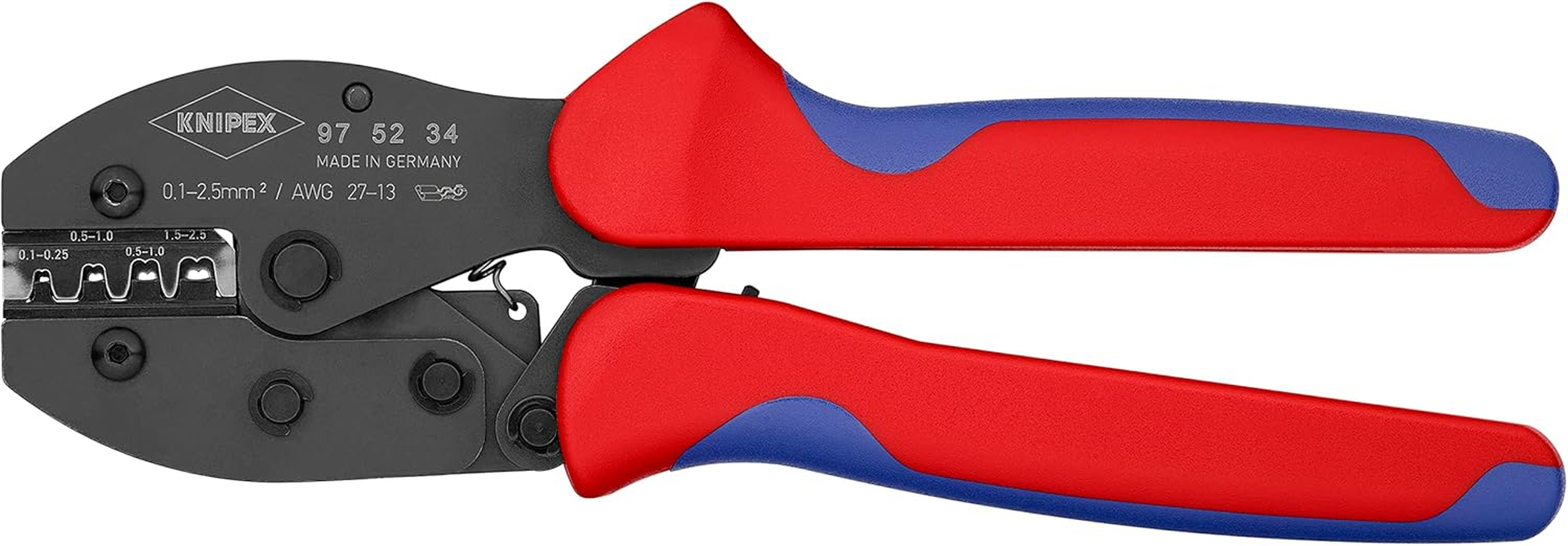 Knipex 97 52 35 SB Preciforce Crimping Plier, 220 Mm Length - 2.8/4.8 Mm, Polished