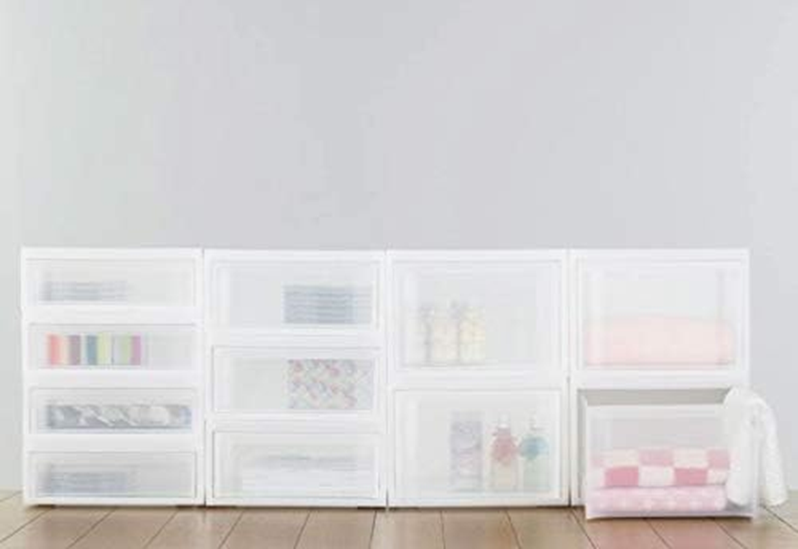 154273 Squirrel Storage Box, Garment Case, White, Stacked System Case, Wide L, Caster Attachment, Desk Around, Documents, Neat, Accessories, Organization, Preventing Falls, Cleaning, Simple, Made In image number 3