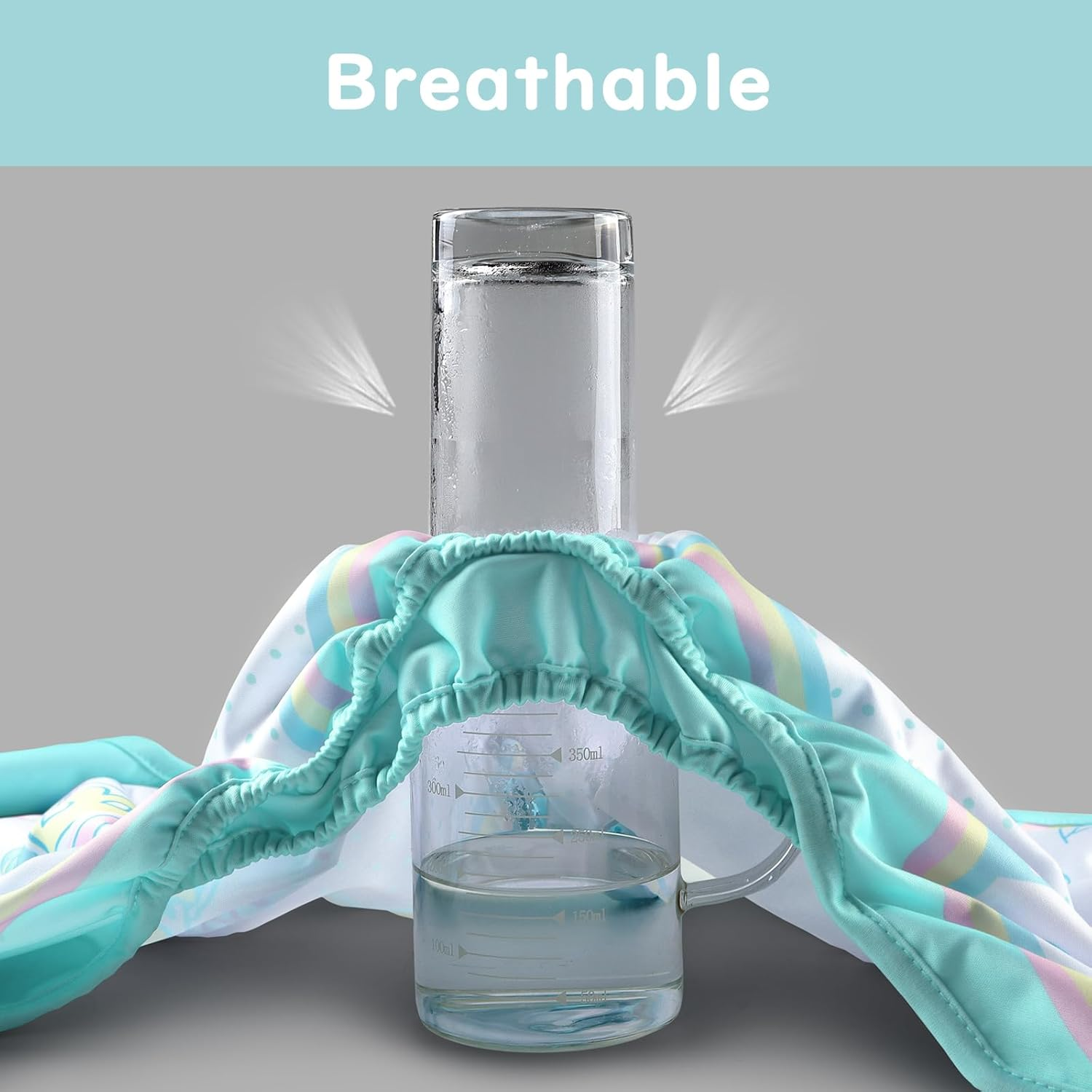 Littleforbig Washable Adjustable Reusable Waterproof Cloth Adult Diaper Wrap Cover- Baby Parade M image number 6