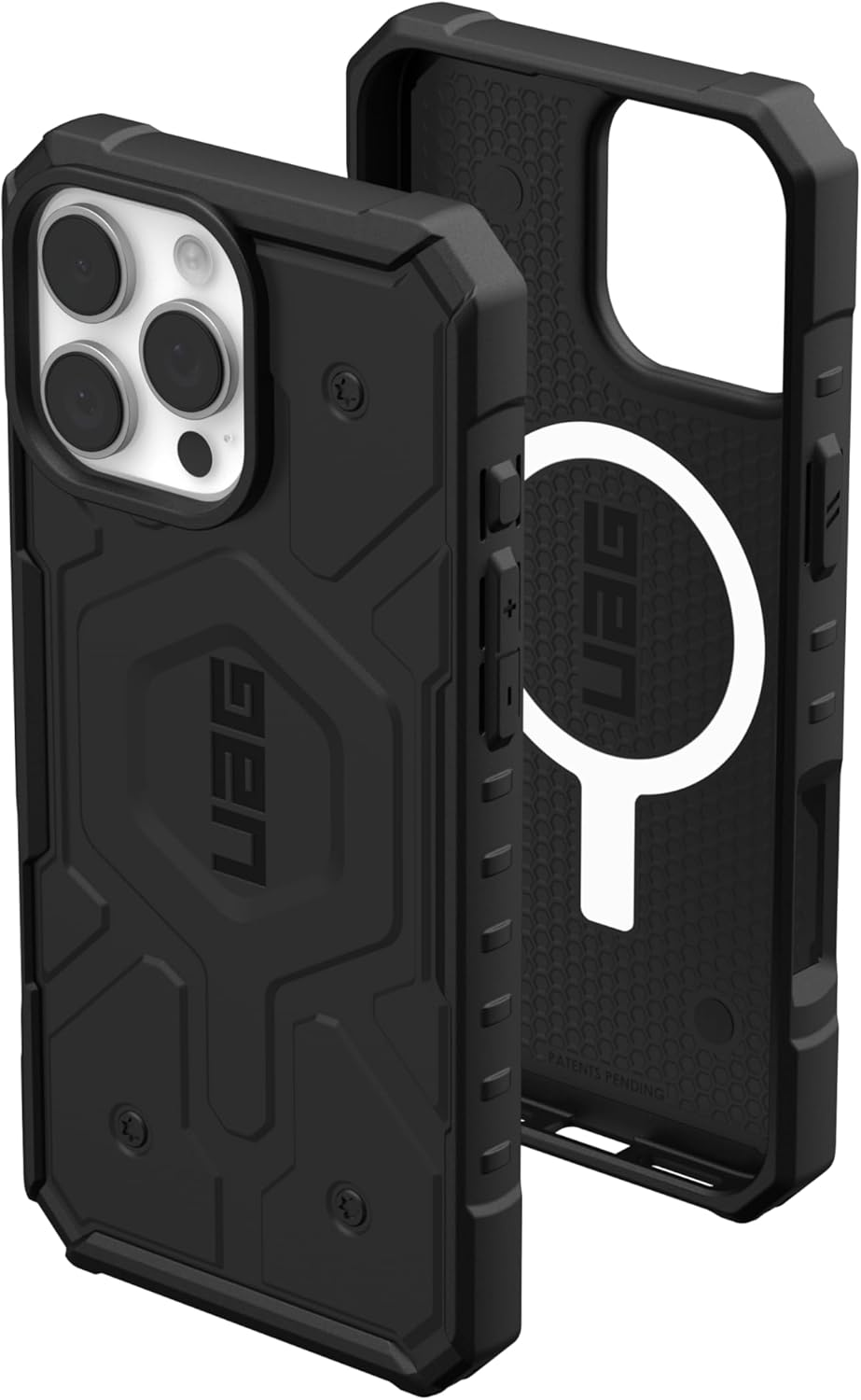 Urban Armor Gear Pathfinder MS Case Compatible with Apple Iphone 16 Pro Max Case (Wireless Charging/Magnetic Charging Compatible, Military Standard Drop Protection) Ice (Transparent)
