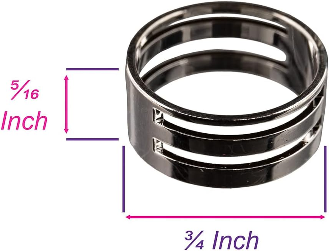 Craft County Jump Ring Opening and Closing Tool - Easy Slip-On Ring with 4 Slots for Jewelry Making - Silver image number 4