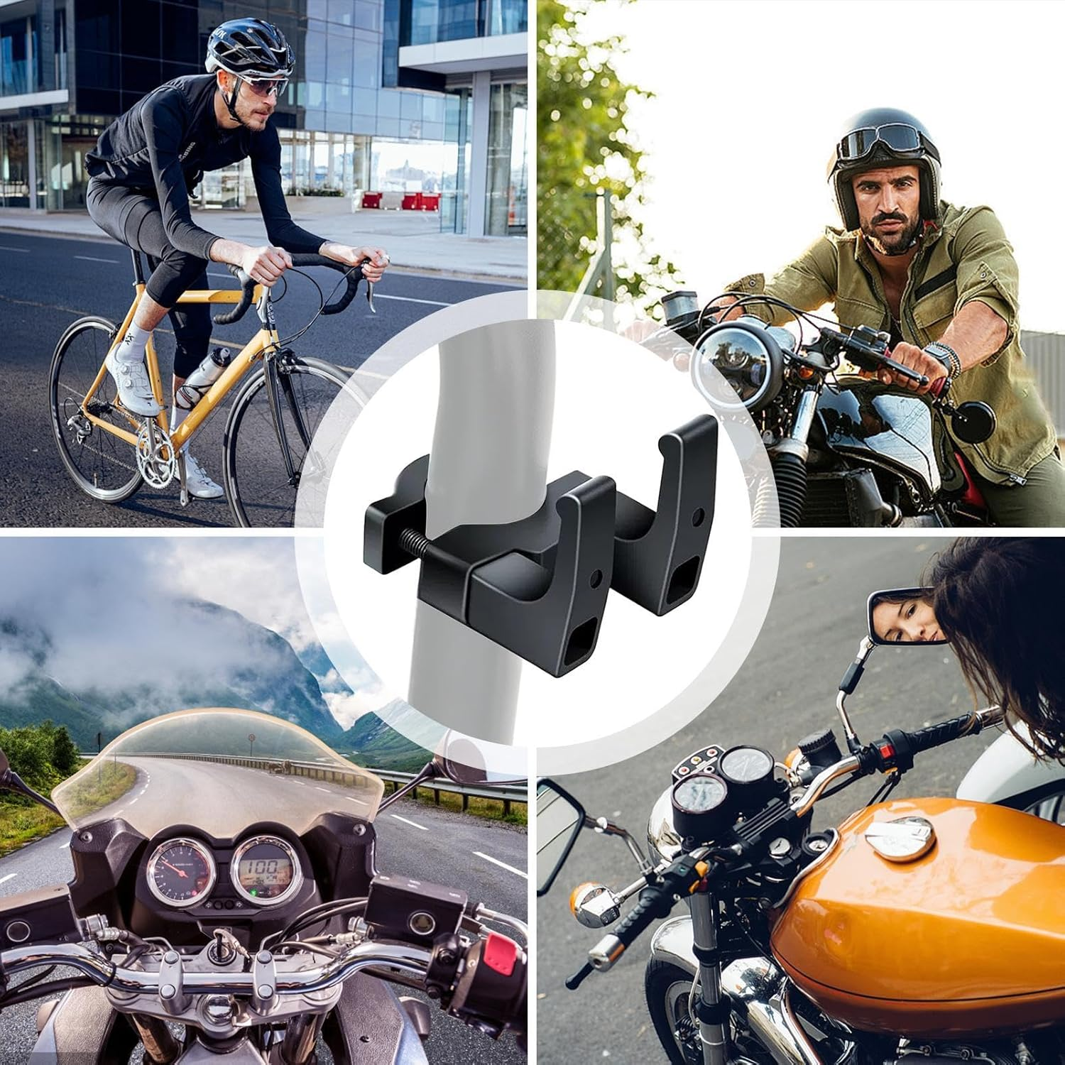 Hanger Hook for Scooter, Heavy Duty Motorbike Storage Hook, Handlebar Mount, Electric Scooter Hangable Pothook Accessories for Travel image number 4